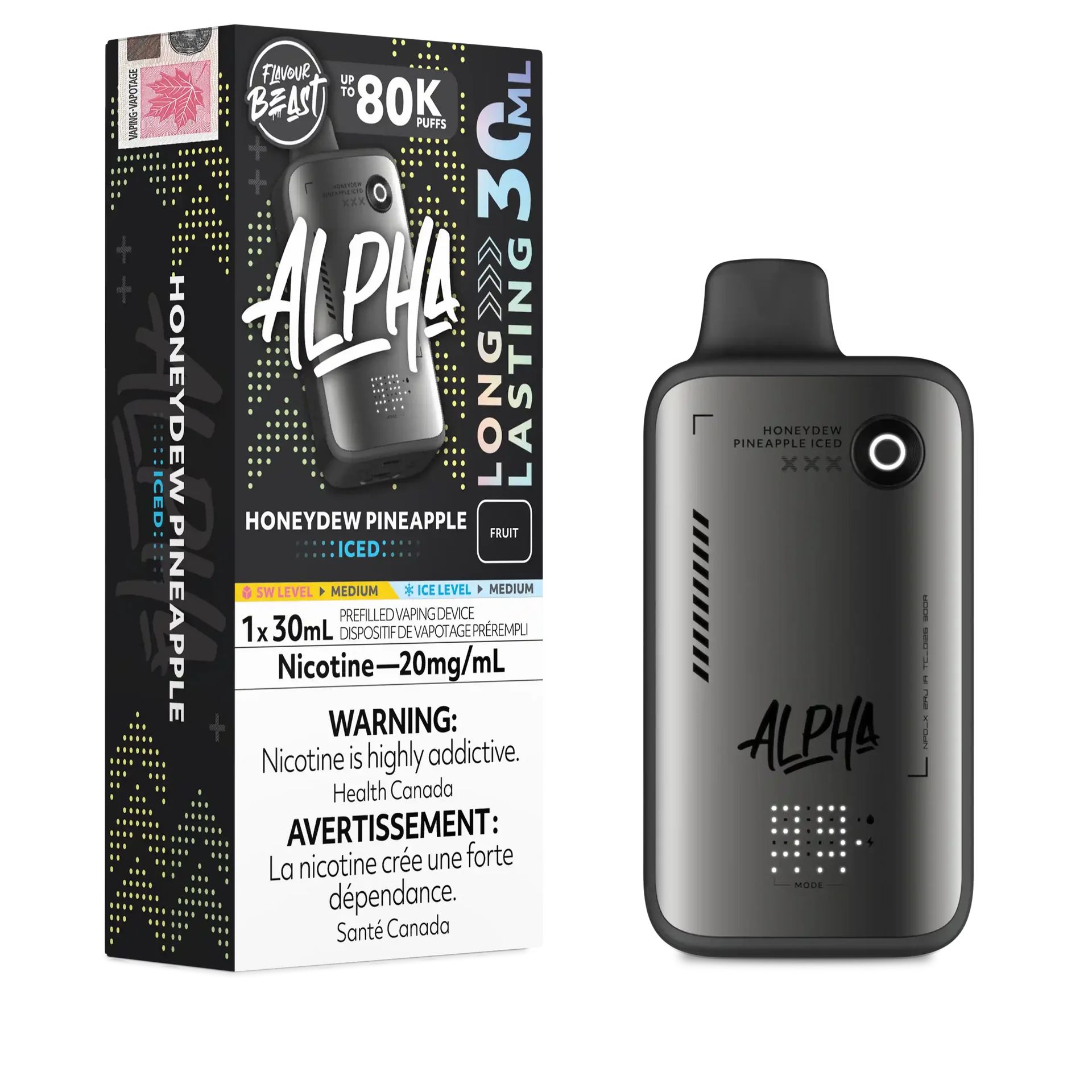 Honeydew Pineapple Iced Flavour Beast Alpha - Disposable Vape 80K by FLAVOUR BEAST
