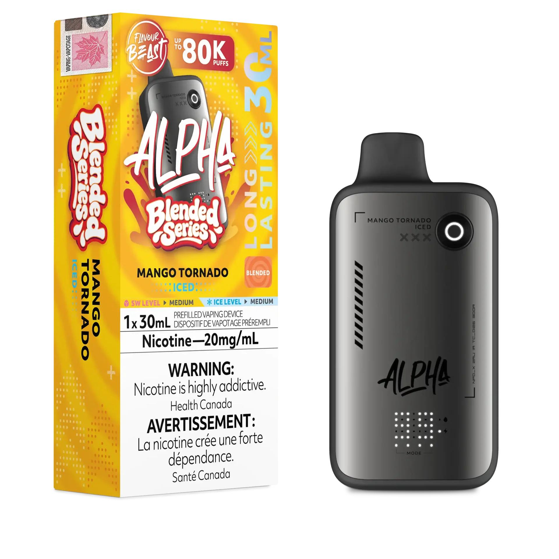 Mango Tornado Iced Flavour Beast Alpha - Disposable Vape 80K by FLAVOUR BEAST