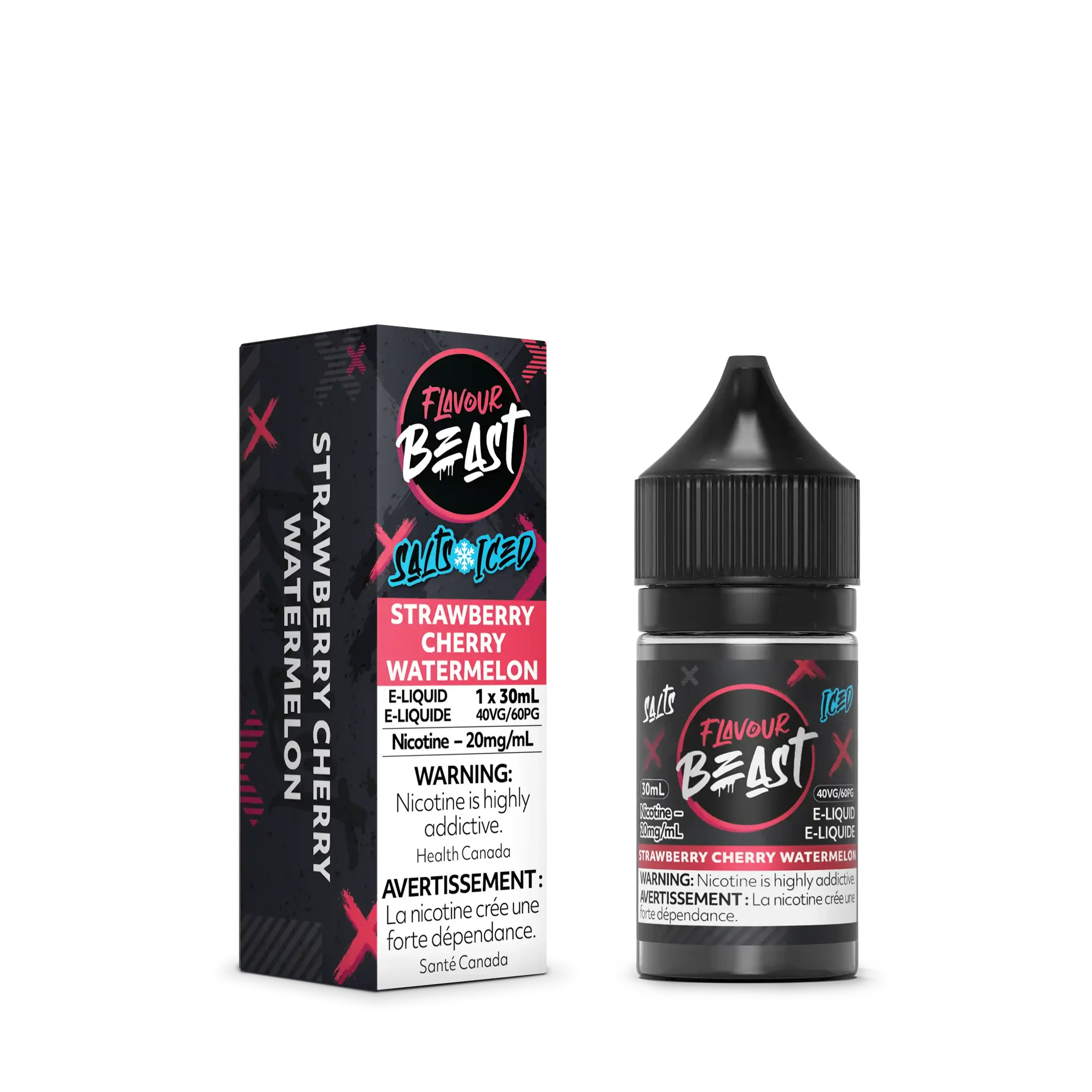 Strawberry Cherry Watermelon Iced by Flavour Beast Salt by FLAVOUR BEAST — view 2