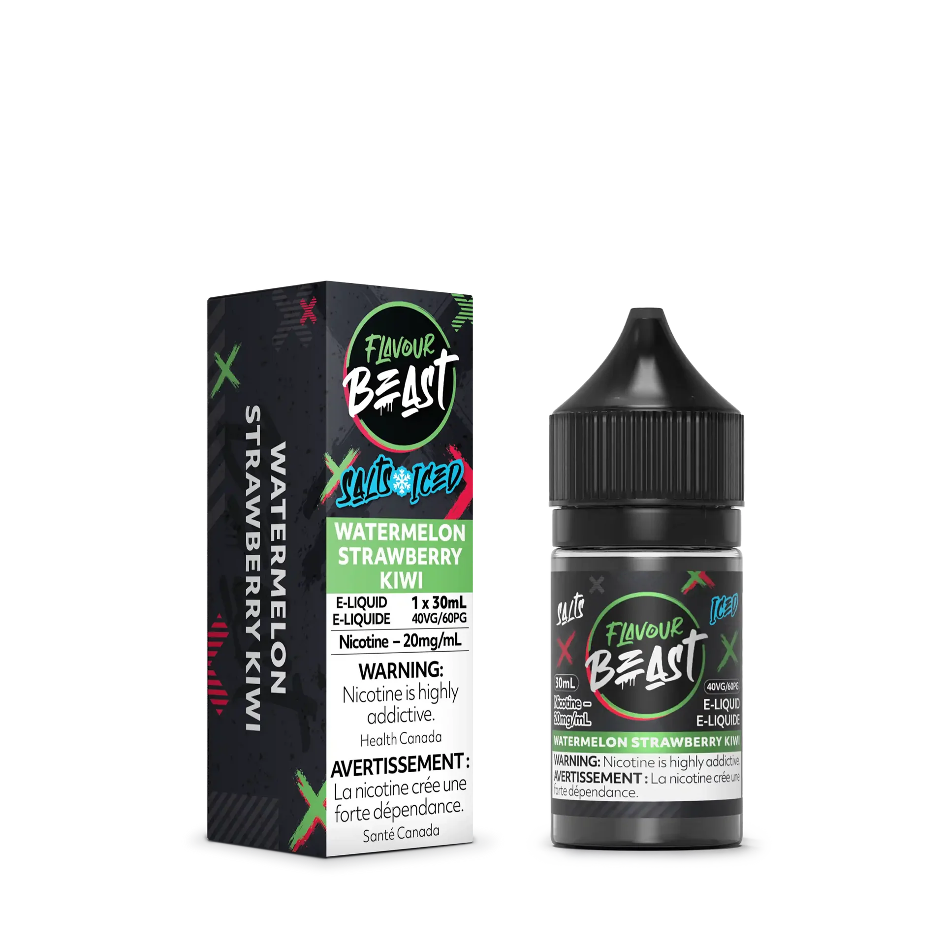 Watermelon Strawberry Kiwi Iced by Flavour Beast Salt by FLAVOUR BEAST — view 2