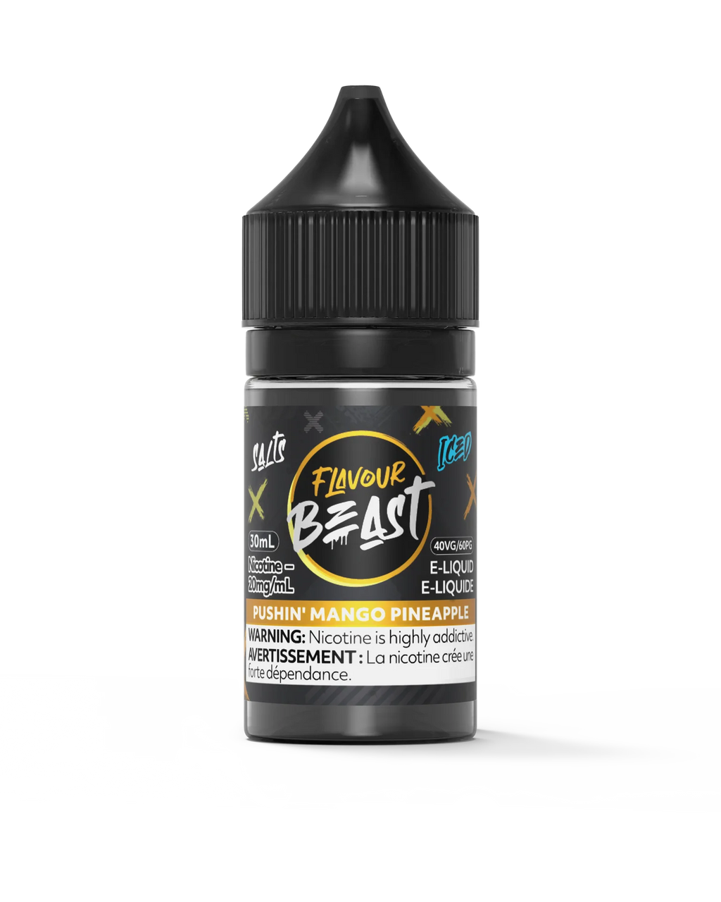 Pushin' Mango Pineapple Iced by Flavour Beast Salt by FLAVOUR BEAST — view 1