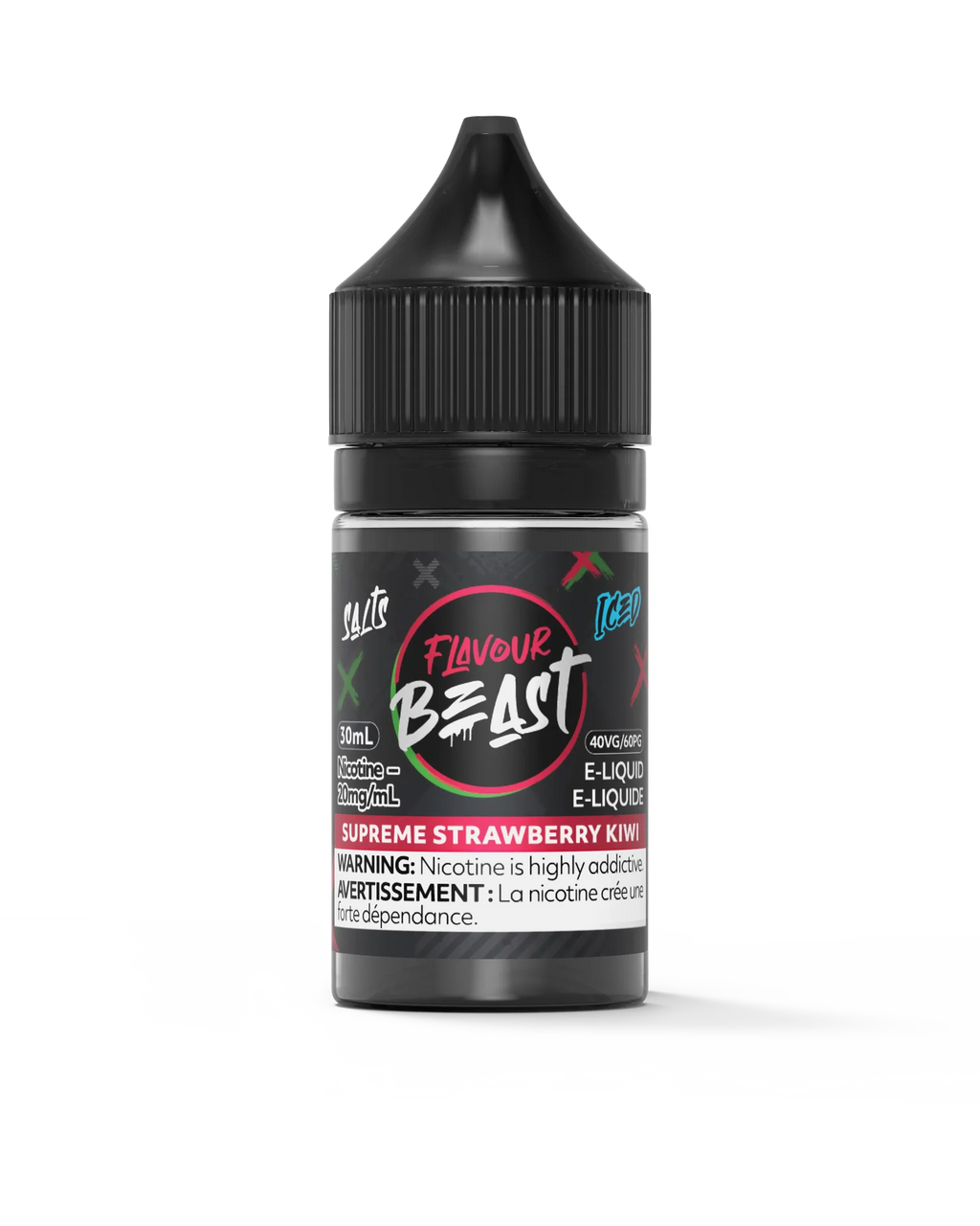 Supreme Strawberry Kiwi Iced by Flavour Beast Salt by FLAVOUR BEAST — view 1