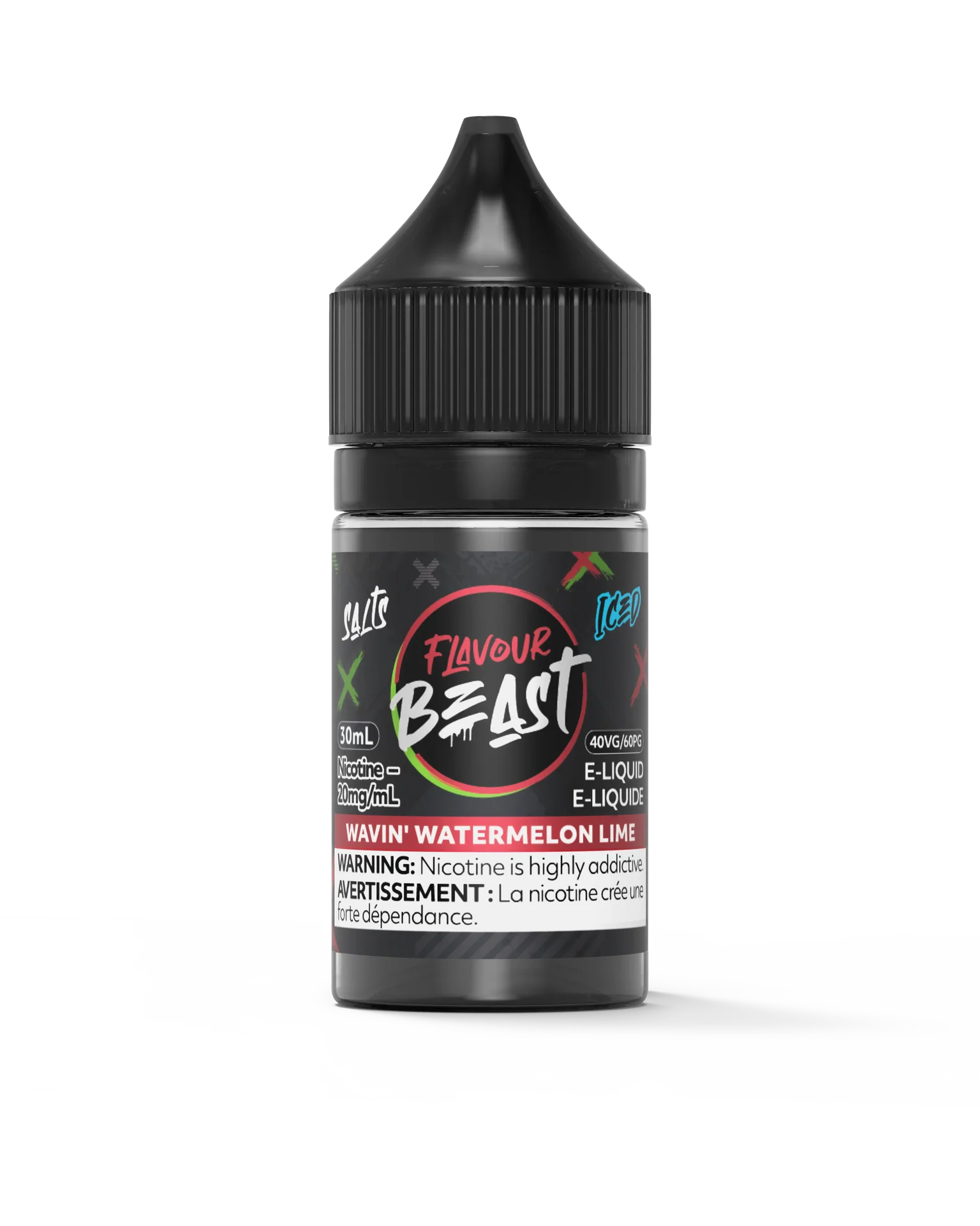 Wavin' Watermelon Lime Iced by Flavour Beast Salt by FLAVOUR BEAST — view 1