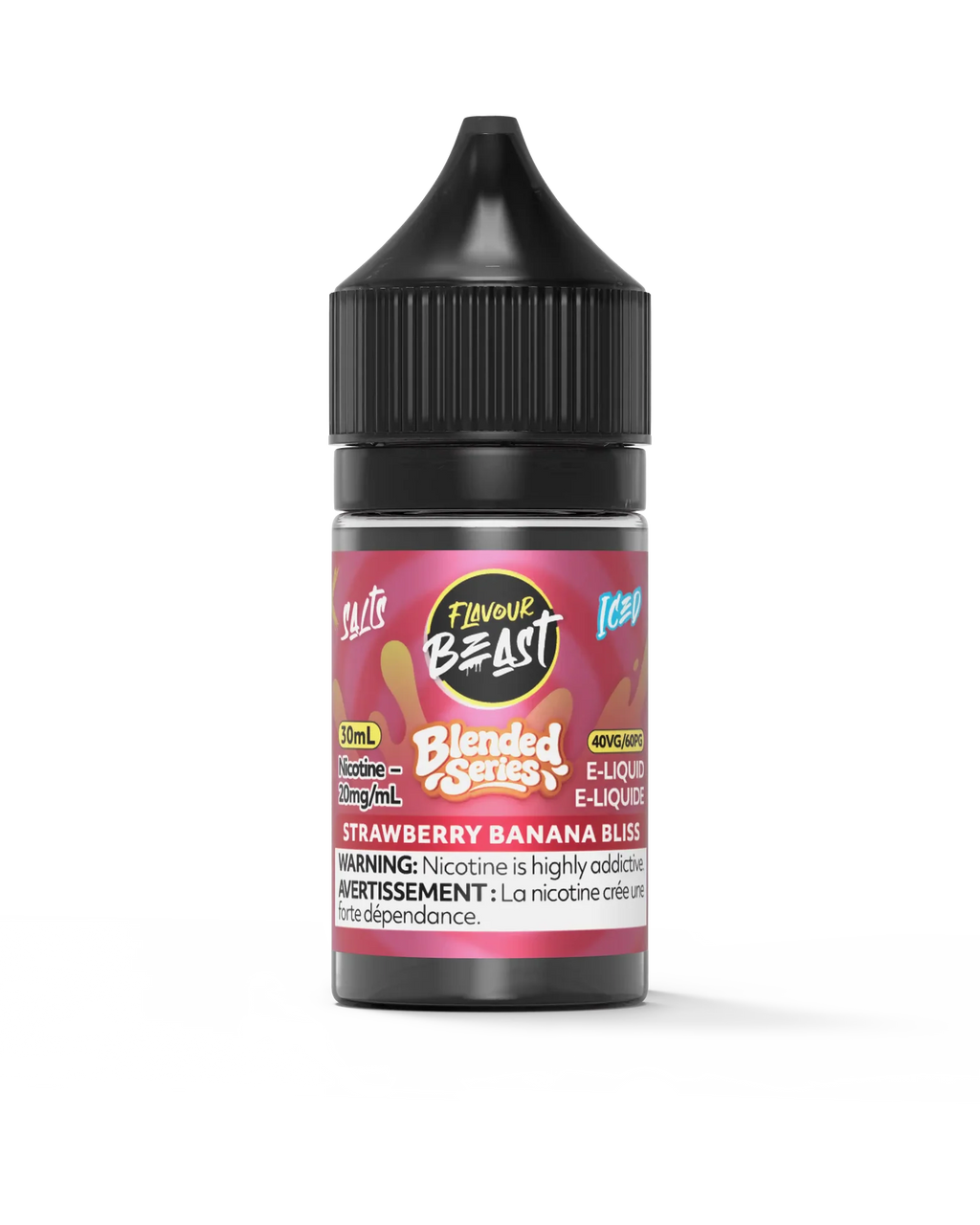 Blended Strawberry Banana Bliss Iced