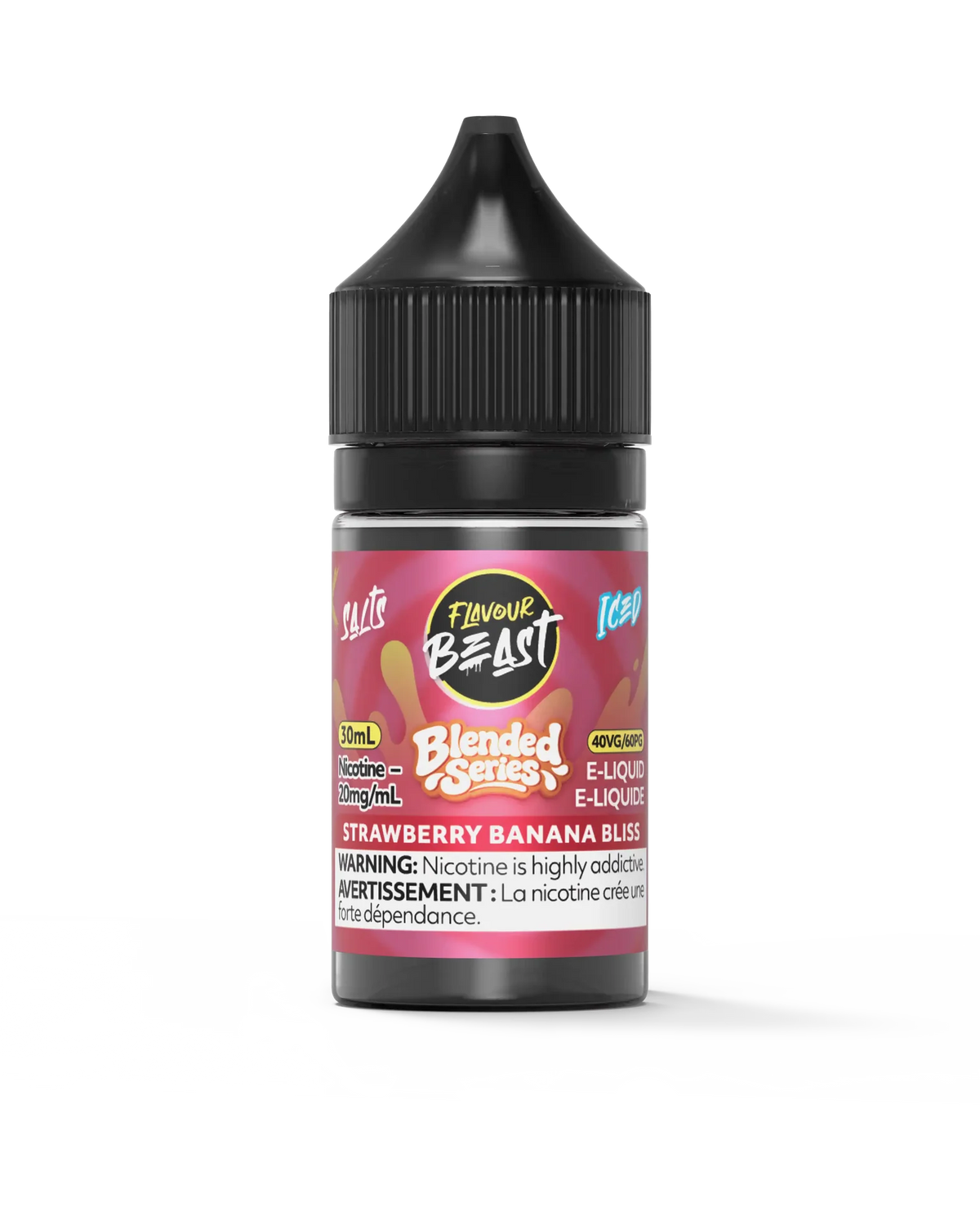Blended Strawberry Banana Bliss Iced
