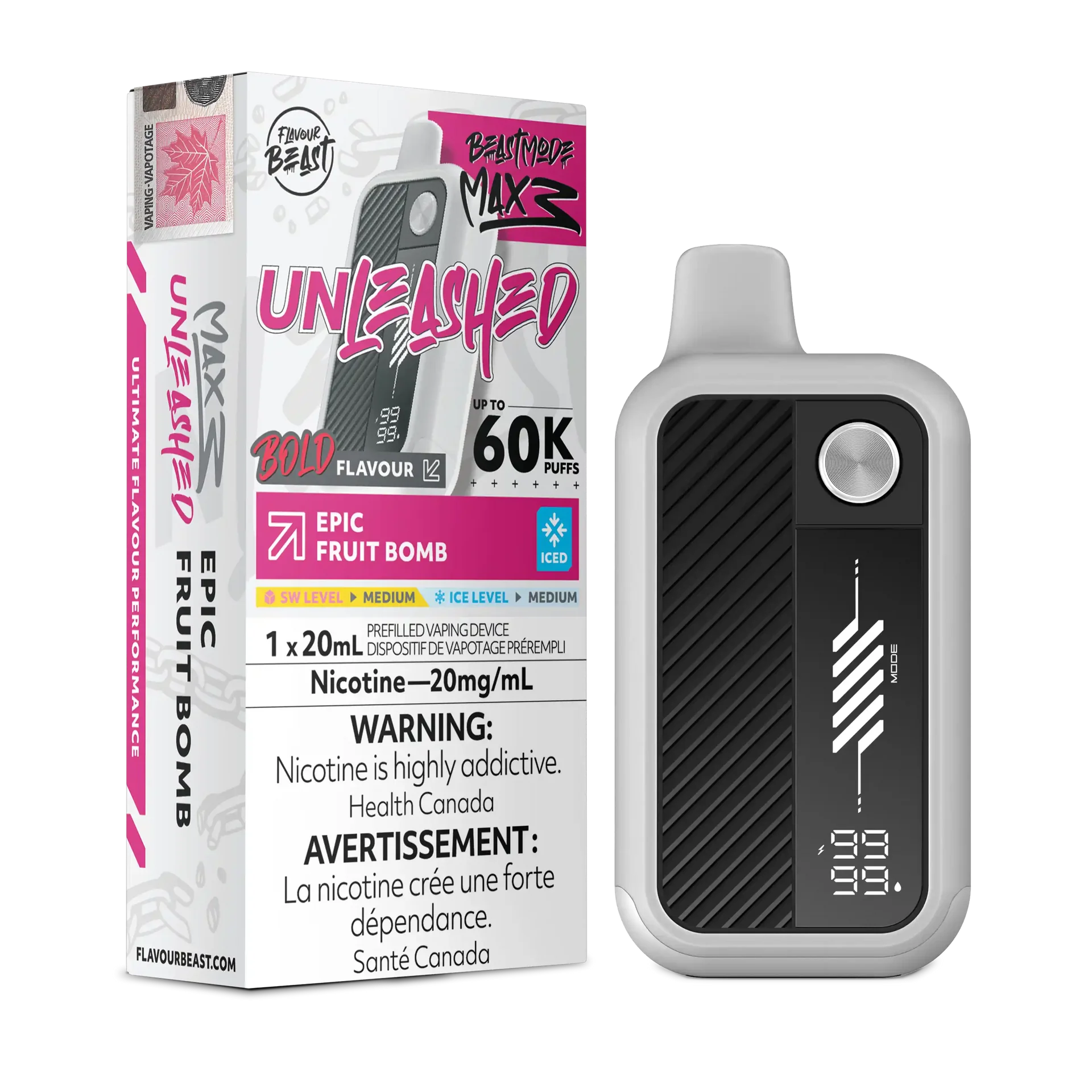 Epic Fruit Bomb Iced Flavour Beast Mode Max 3 - Disposable Vape 60K