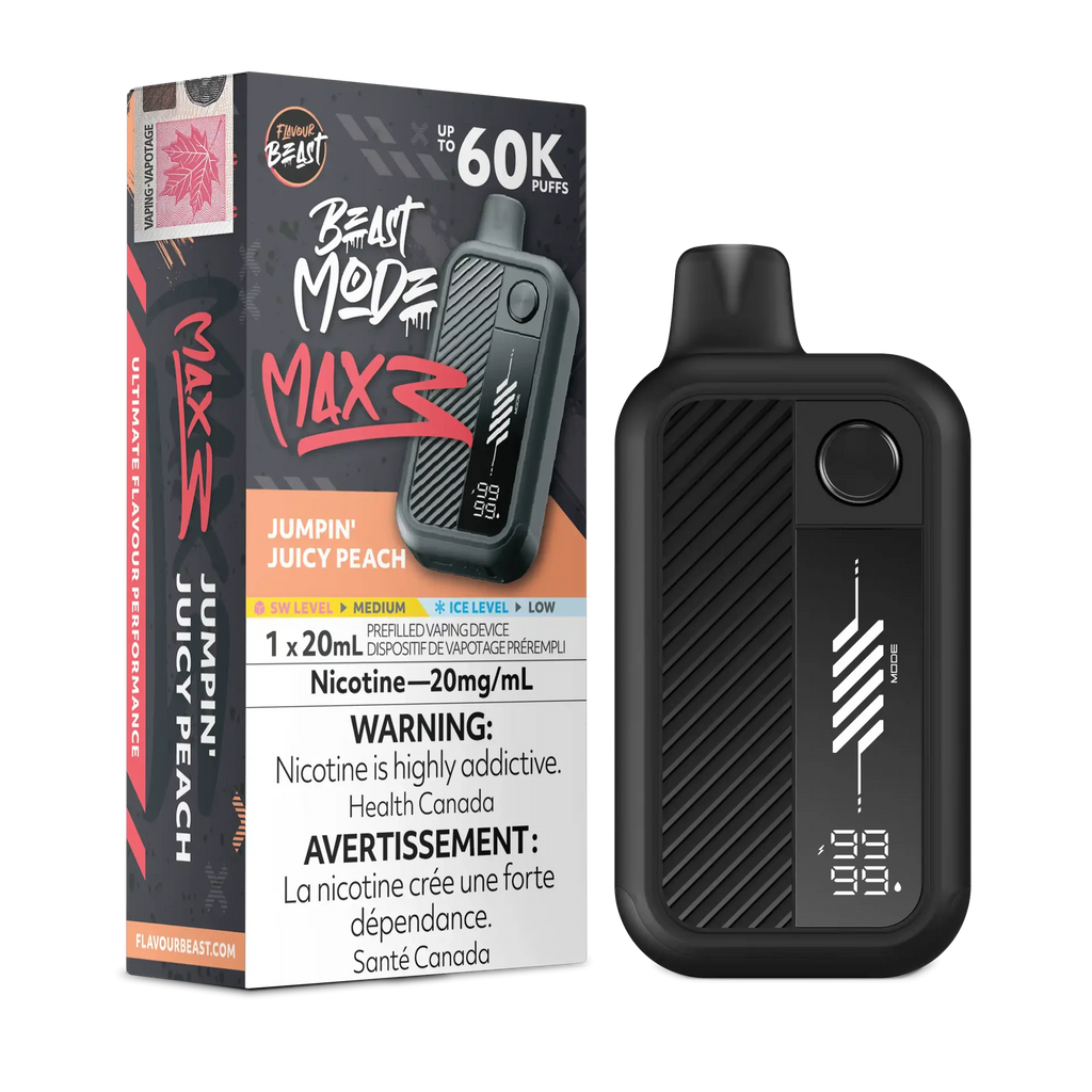 Frizzy Peach Iced Flavour Beast Mode Max 3 - Disposable Vape 60K - view 1