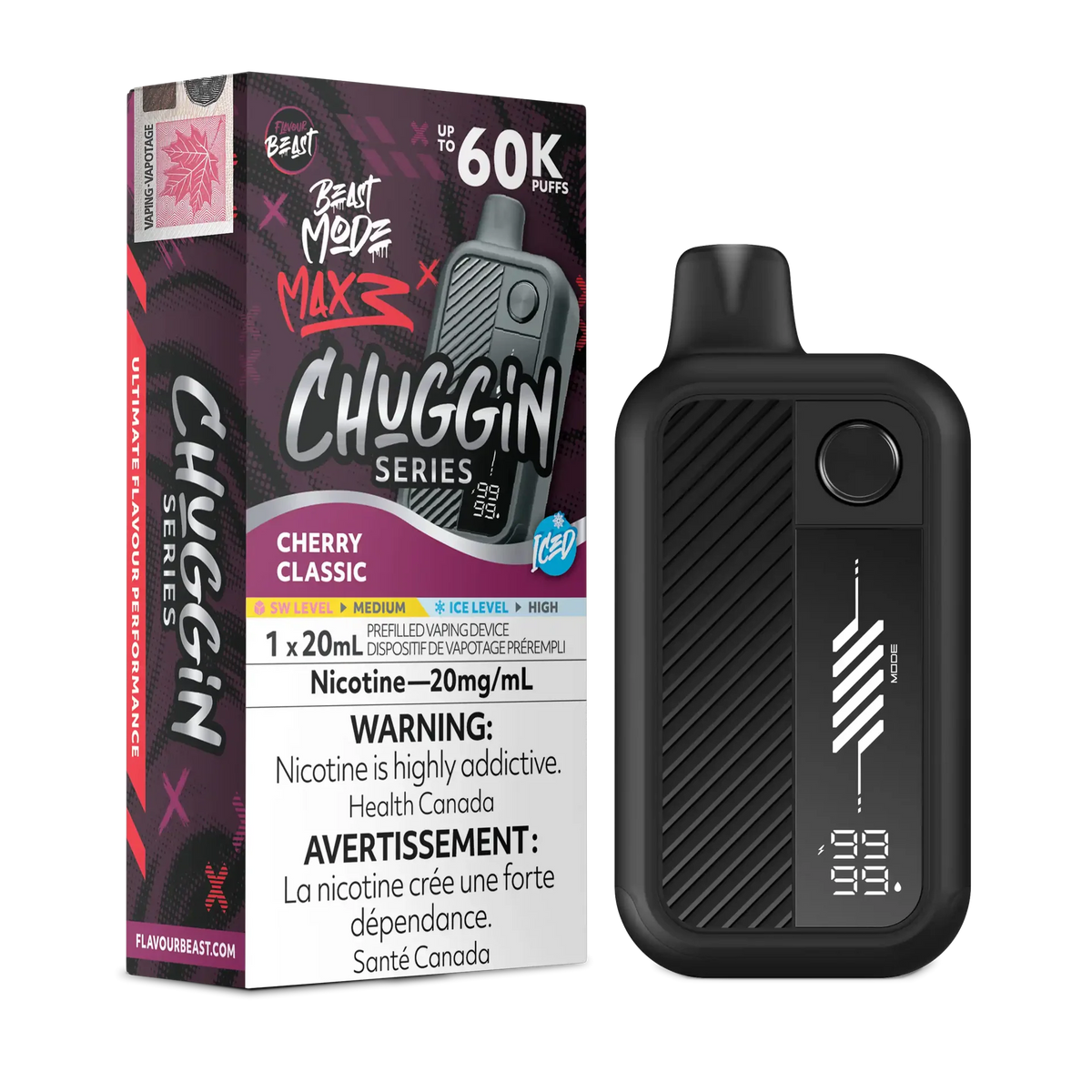 Cherry Classic Iced Flavour Beast Mode Max 3 - Disposable Vape 60K