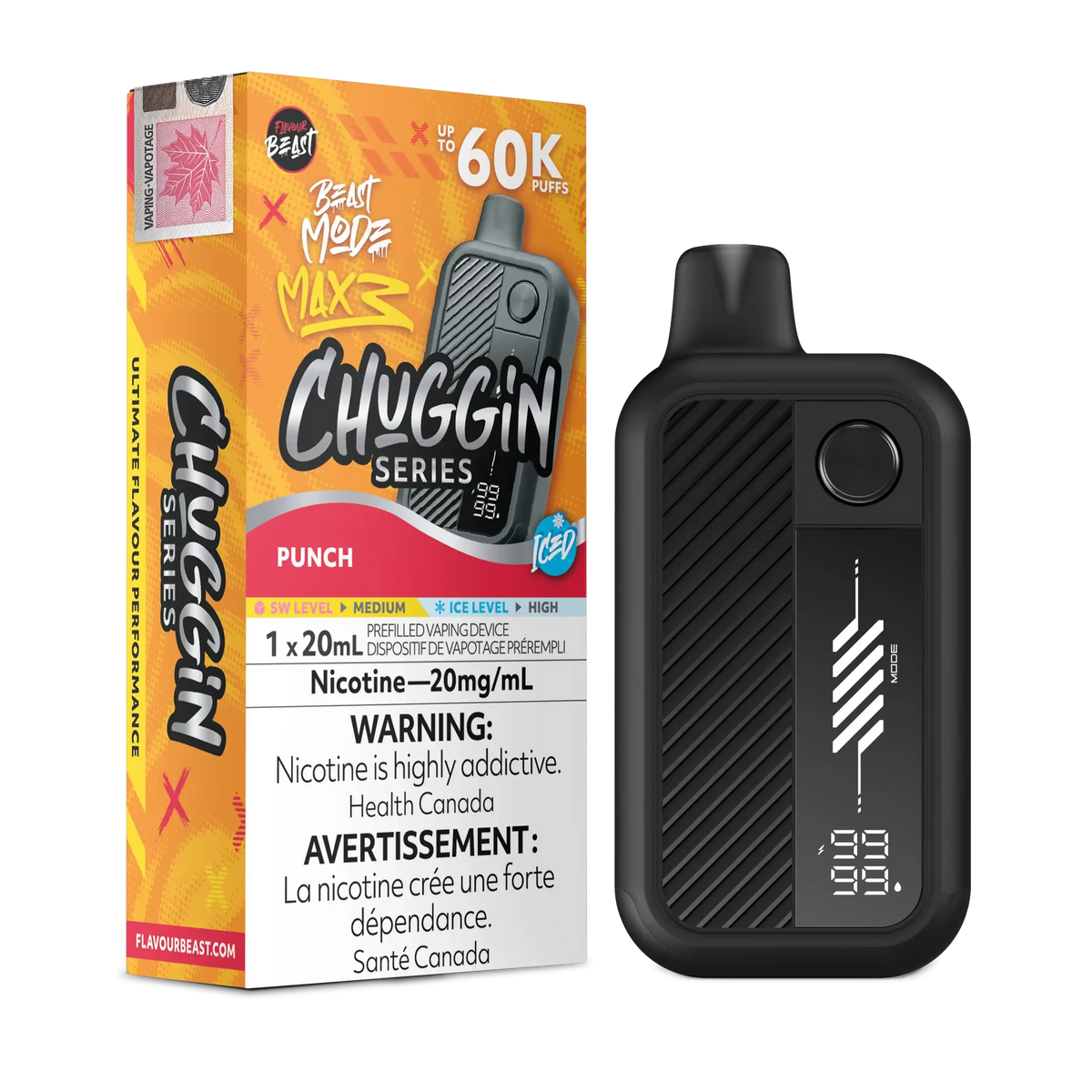 Punch Iced Flavour Beast Mode Max 3 - Disposable Vape 60K