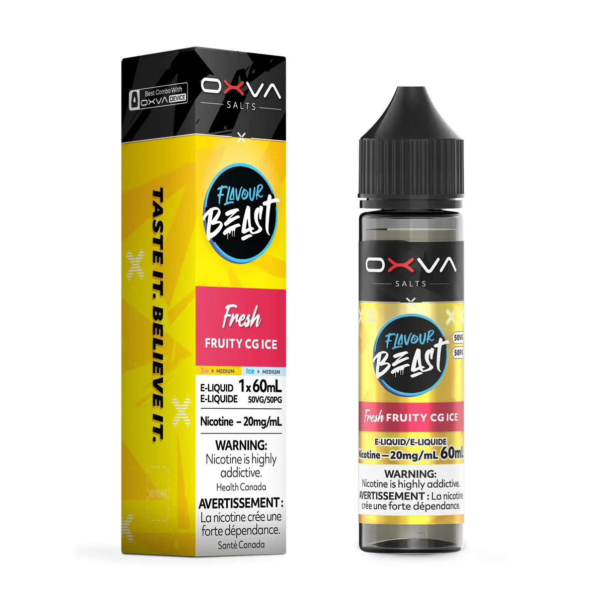 Fresh Fruity CG Ice packaging