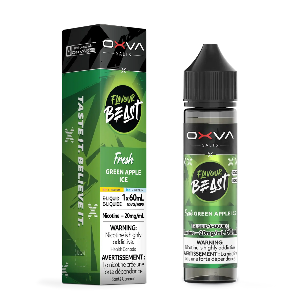 Fresh Green Apple Ice packaging