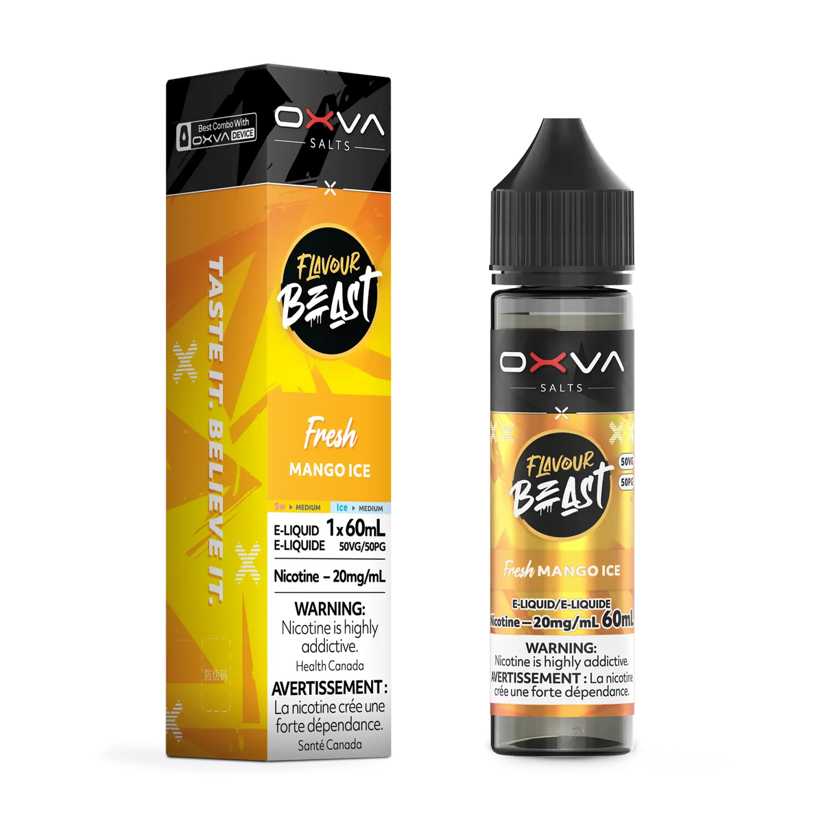 Fresh Mango Ice packaging