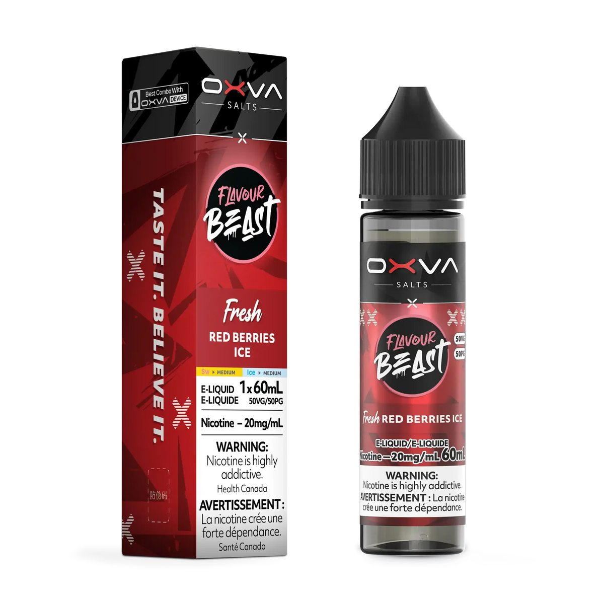 Fresh Red Berries Ice packaging