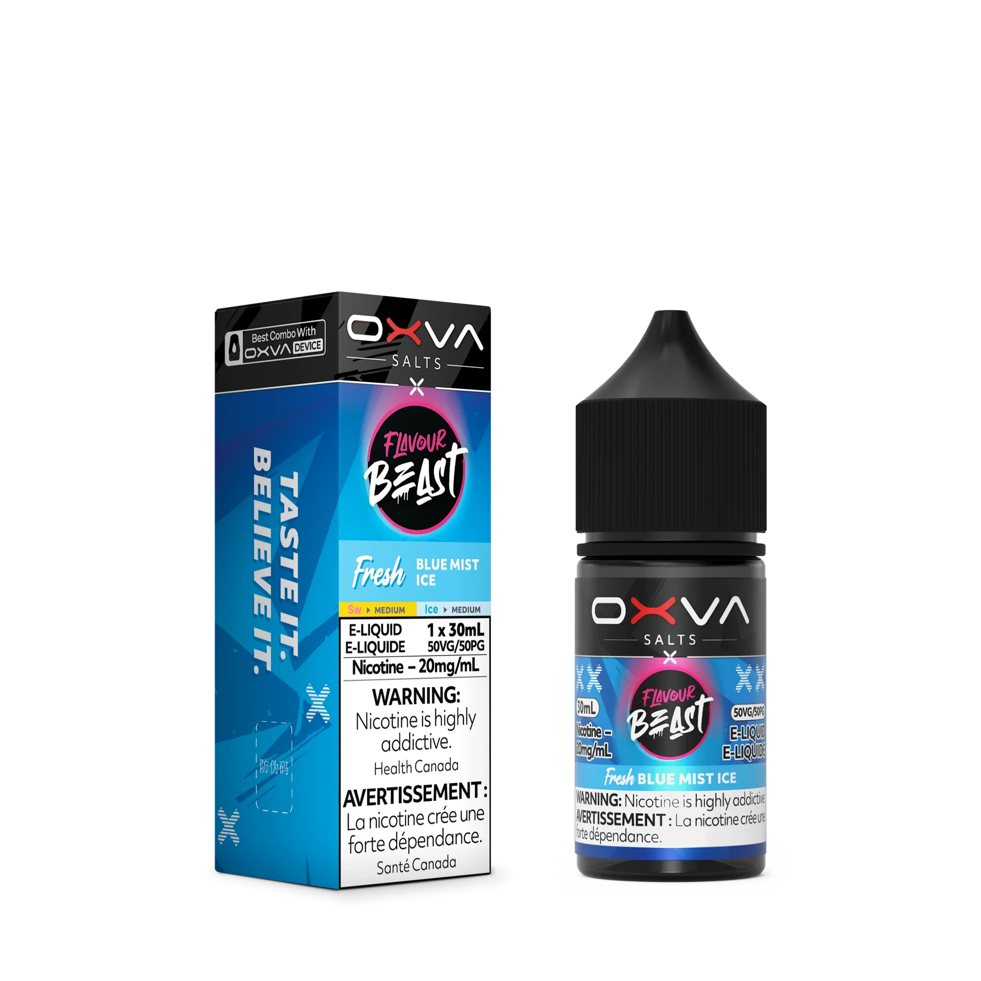 Fresh Blue Mist Ice by Flavour Beast x OXVA E-Liquid Salt by FLAVOUR BEAST X OXVA — view 2