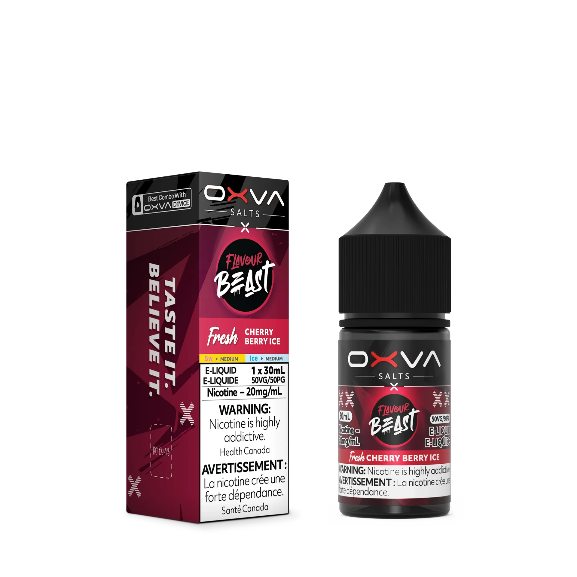 Fresh Cherry Berry Ice by Flavour Beast x OXVA E-Liquid Salt - view 2