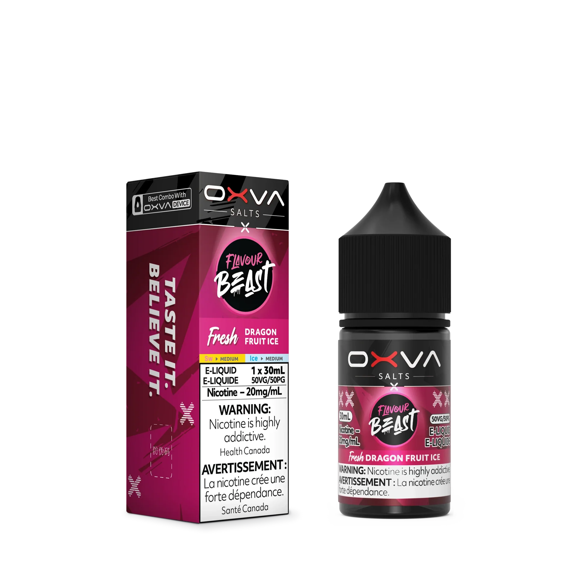 Fresh Dragon Fruit Ice by Flavour Beast x OXVA E-Liquid Salt - view 2