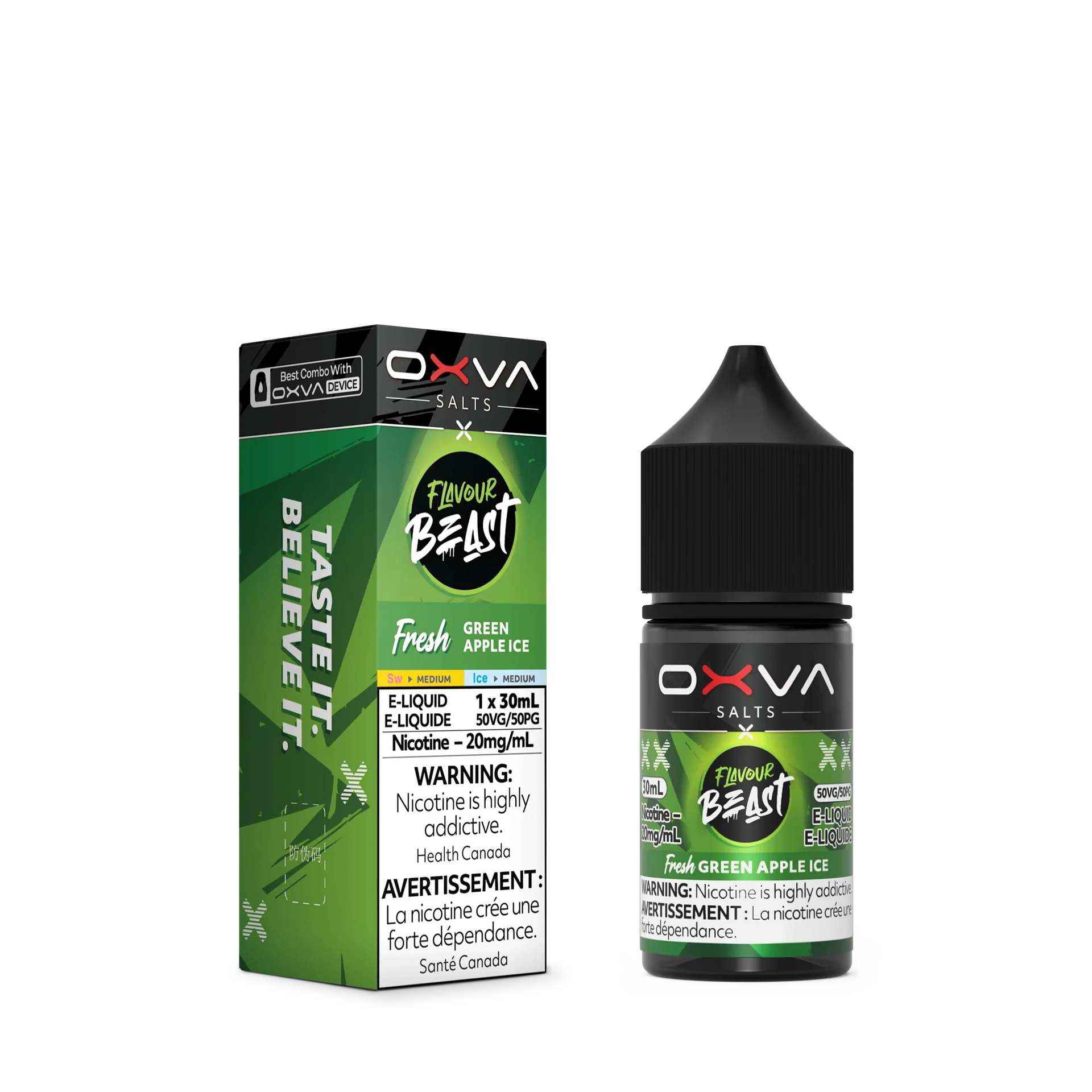Fresh Green Apple Ice by Flavour Beast x OXVA E-Liquid Salt - view 2