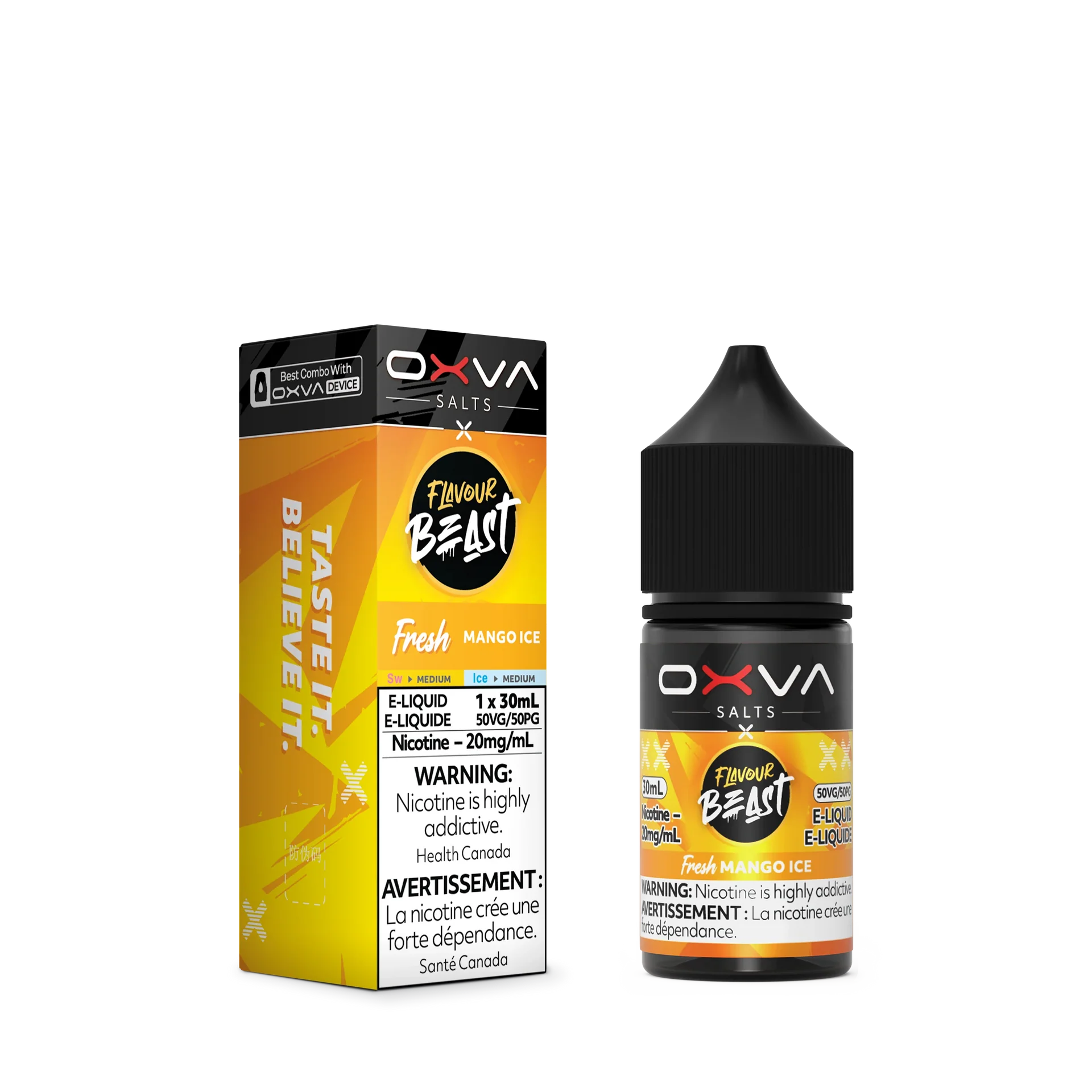 Fresh Mango Ice by Flavour Beast x OXVA E-Liquid Salt - view 2