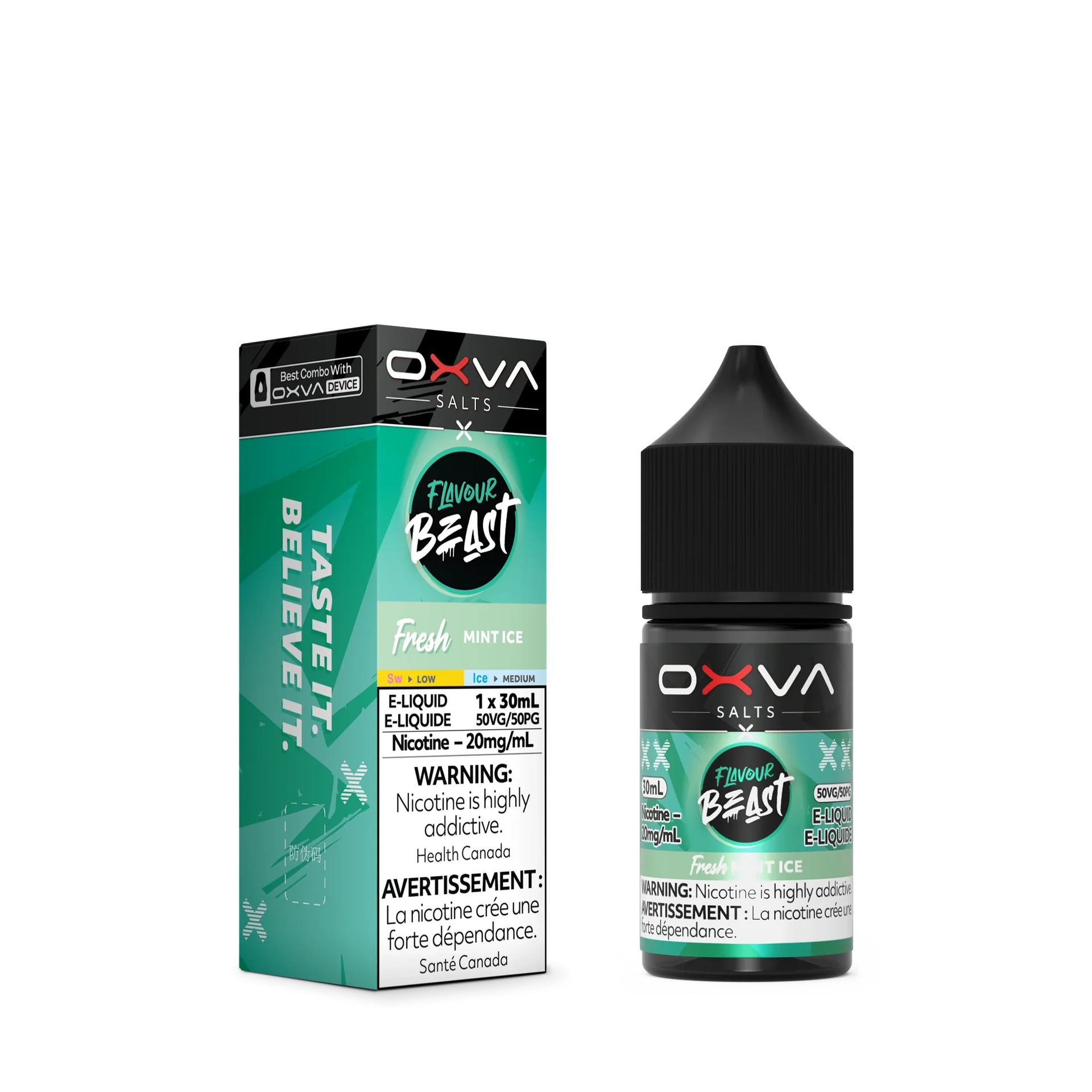 Fresh Mint Ice by Flavour Beast x OXVA E-Liquid Salt - view 2