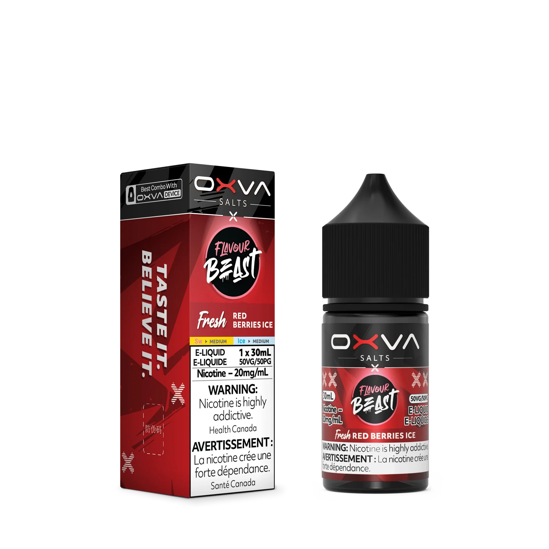 Fresh Red Berries Ice by Flavour Beast x OXVA E-Liquid Salt - view 2