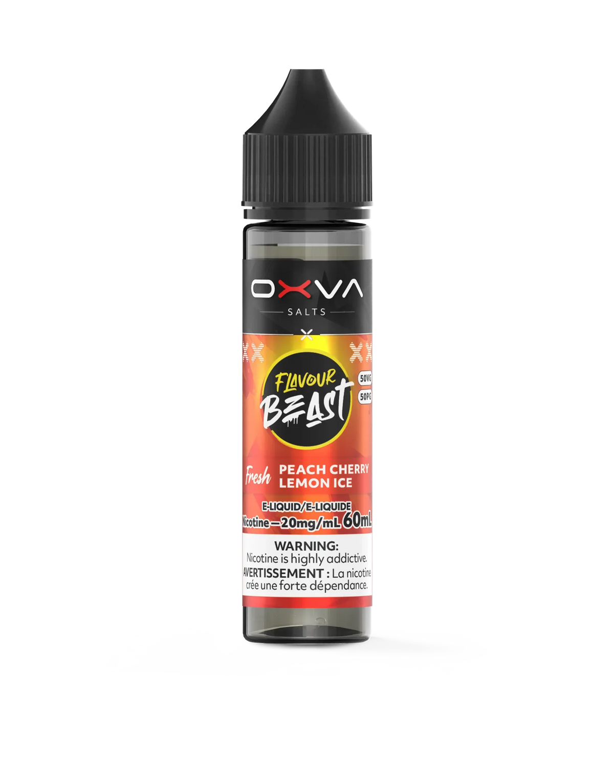 Fresh Peach Cherry Lemon Ice 60mL bottle
