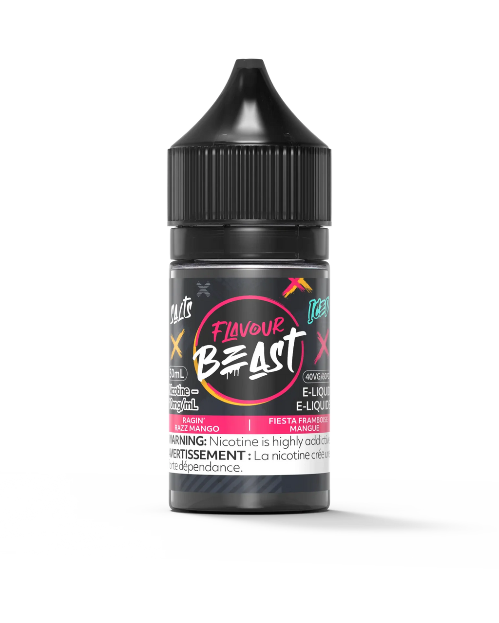 Ragin' Razz Mango Iced by Flavour Beast Salt - view 1