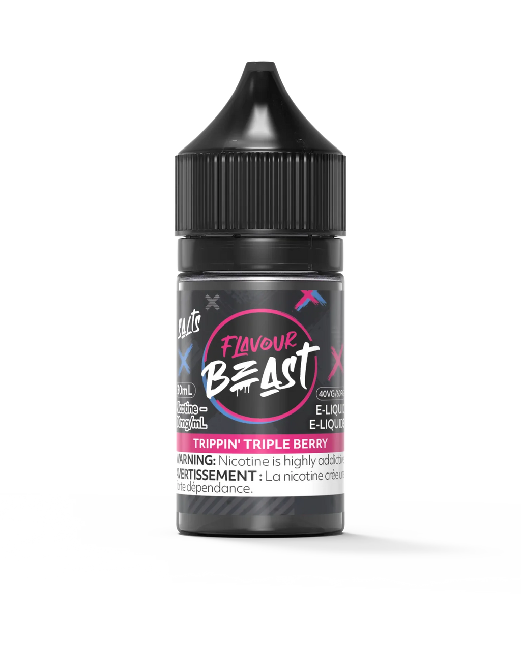 Trippin Triple Berry by Flavour Beast Salt - view 1