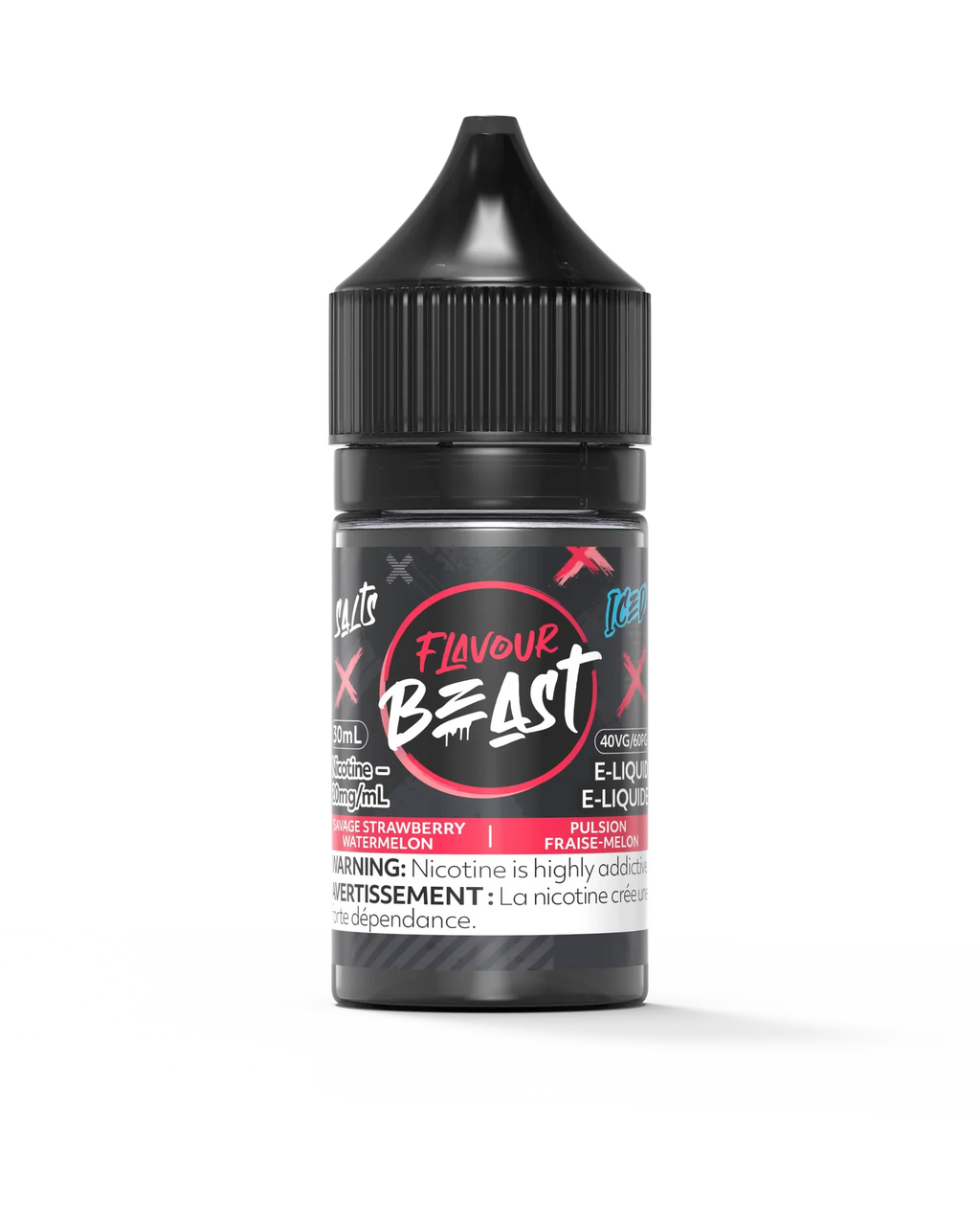 Savage Strawberry Watermelon Iced by Flavour Beast Salt by FLAVOUR BEAST — view 1