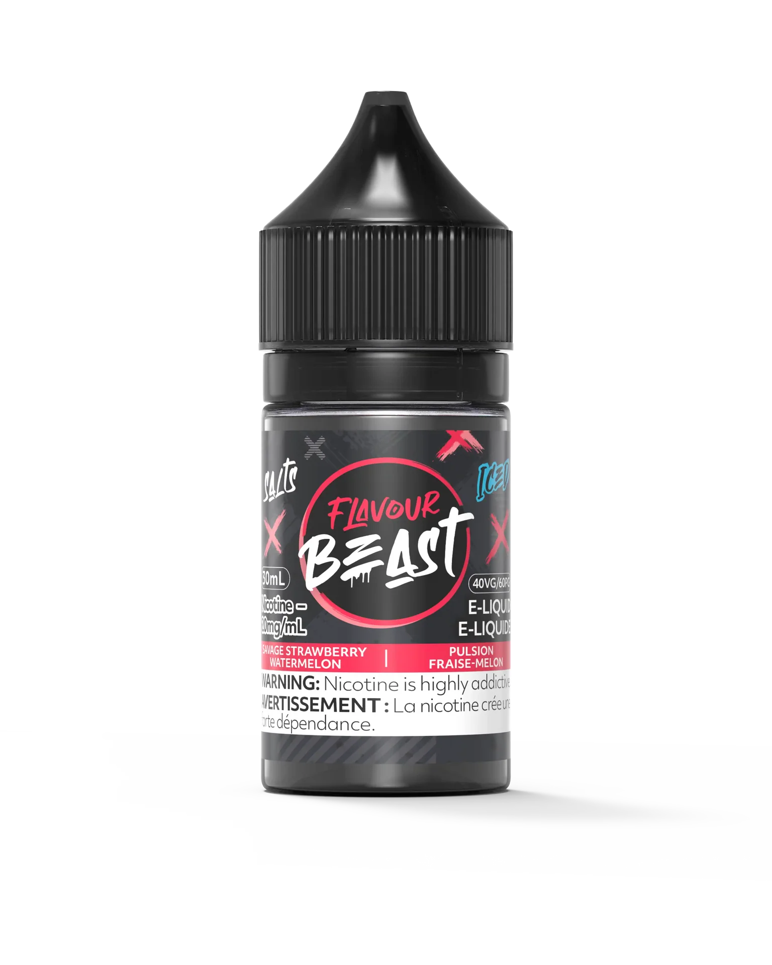 Savage Strawberry Watermelon Iced by Flavour Beast Salt by FLAVOUR BEAST — view 1