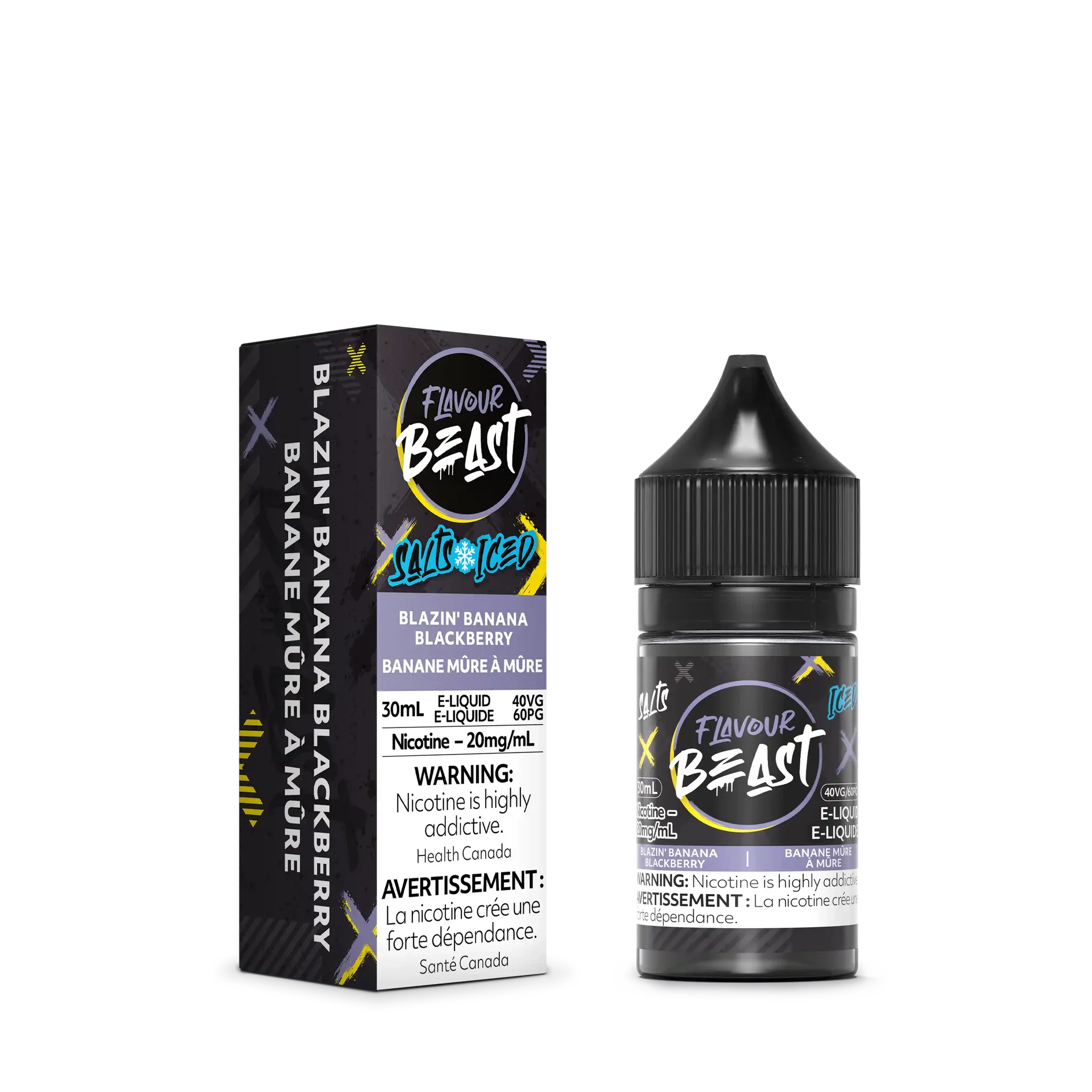 Blazin' Banana Blackberry Iced by Flavour Beast Salt