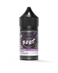 Flavour Beast Salt Groovy Grape Passionfruit Iced 30mL e-liquid bottle with black cap and purple label.