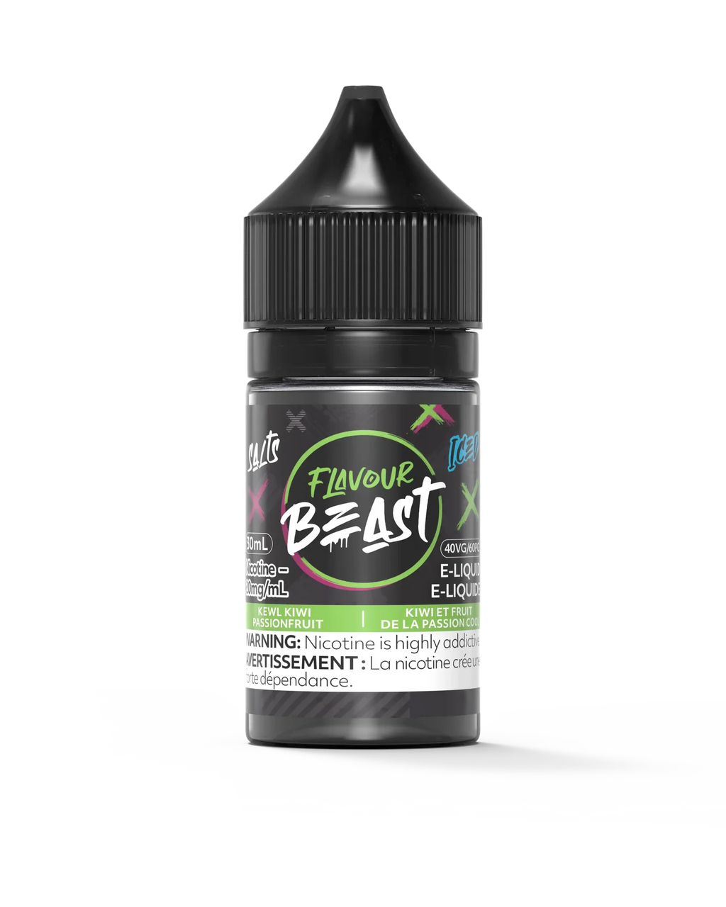 Kewl Kiwi Passionfruit Iced by Flavour Beast Salt - view 1