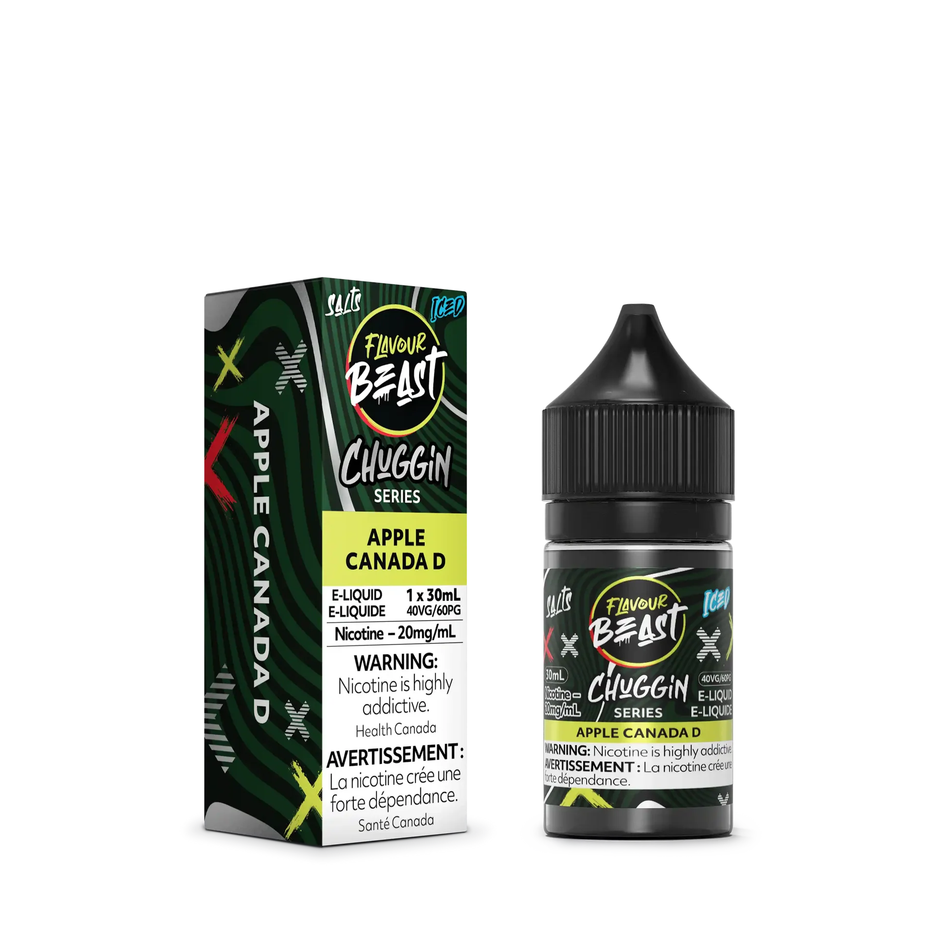 Apple Canada D Iced by Flavour Beast Chuggin' Series Salt by FLAVOUR BEAST — view 2