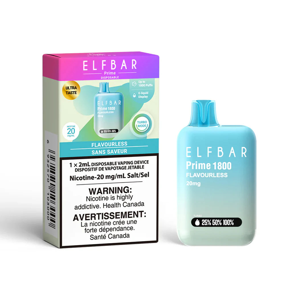 Flavourless ELF Bar Prime 1800 - Disposable