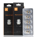 Geekvape Mesh Z1 and Z2 replacement coils, 5-pack, with silver and orange accents.
