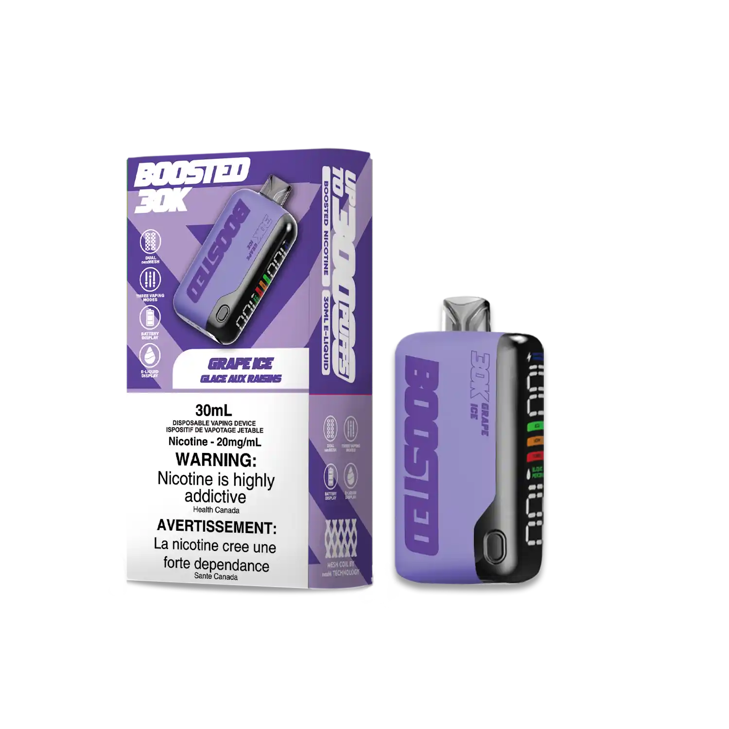 Grape Ice Boosted - Disposable 30K by BOOSTED