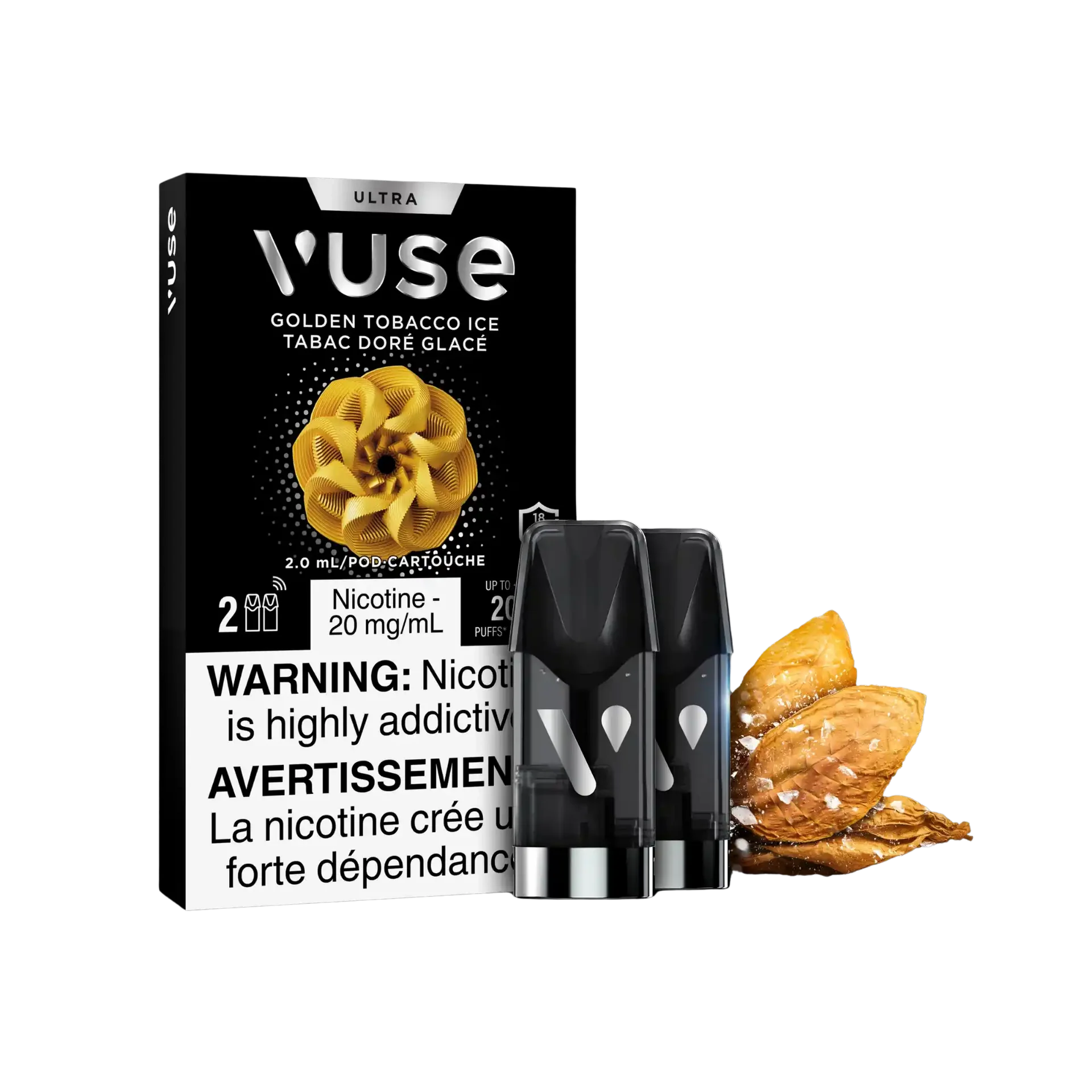 Golden Tobacco Ice Vuse Ultra Pods by VUSE