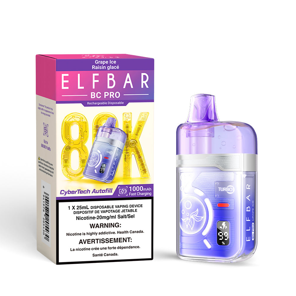 Grape Ice Elf Bar BC PRO - Disposable 80K