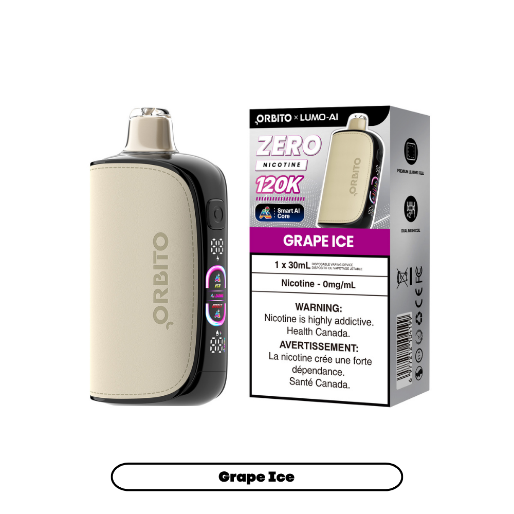 Grape Ice Orbito Lumo AI [0mg] - Disposable Vape 120K