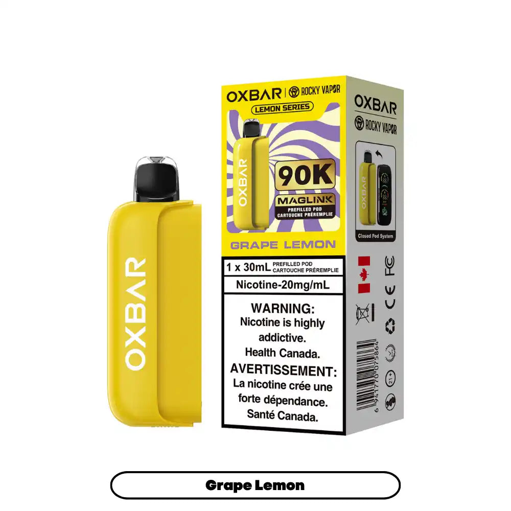 Kiwi Lemon Oxbar Maglink Pods (Lemon Series) 90K