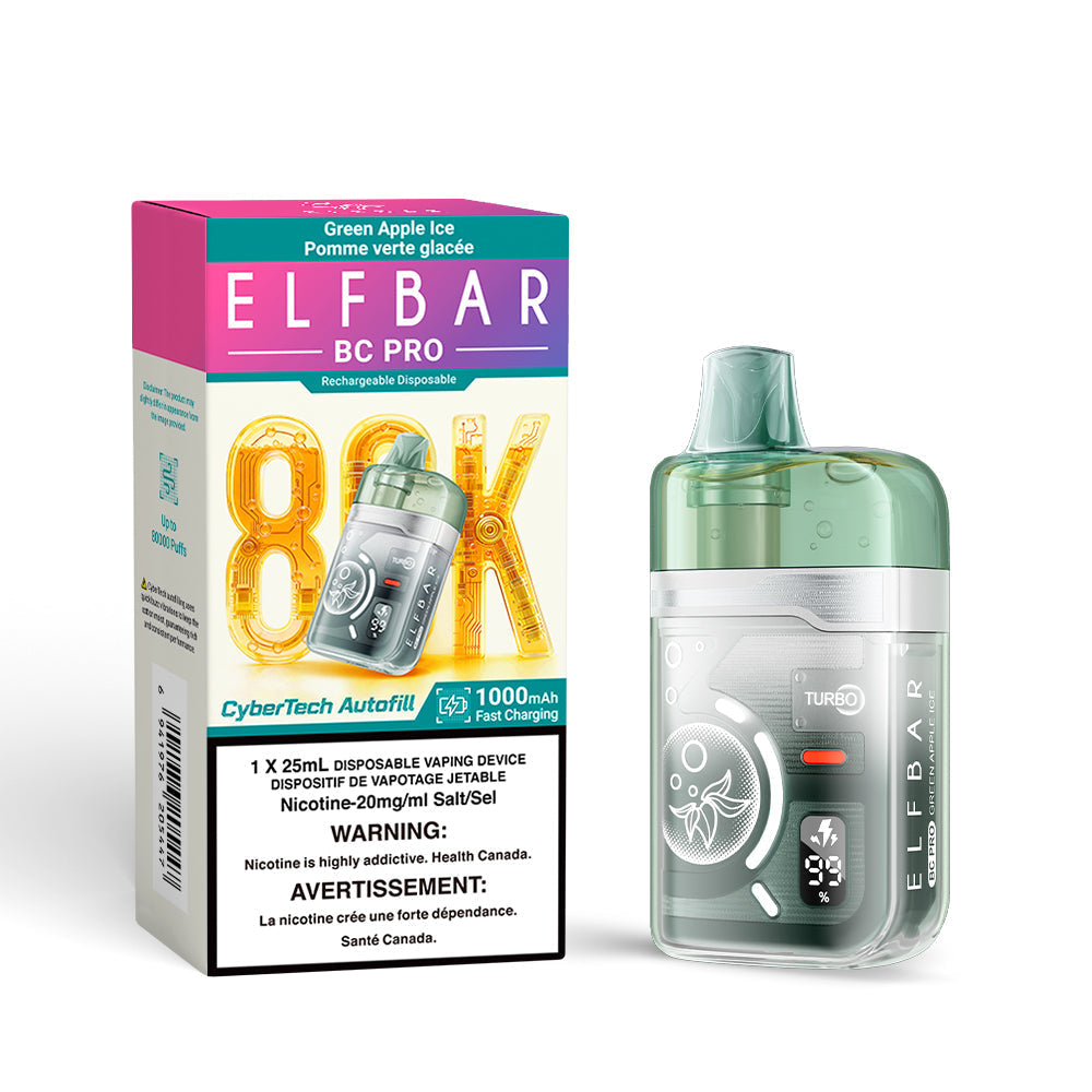 Green Apple Ice Elf Bar BC PRO - Disposable 80K