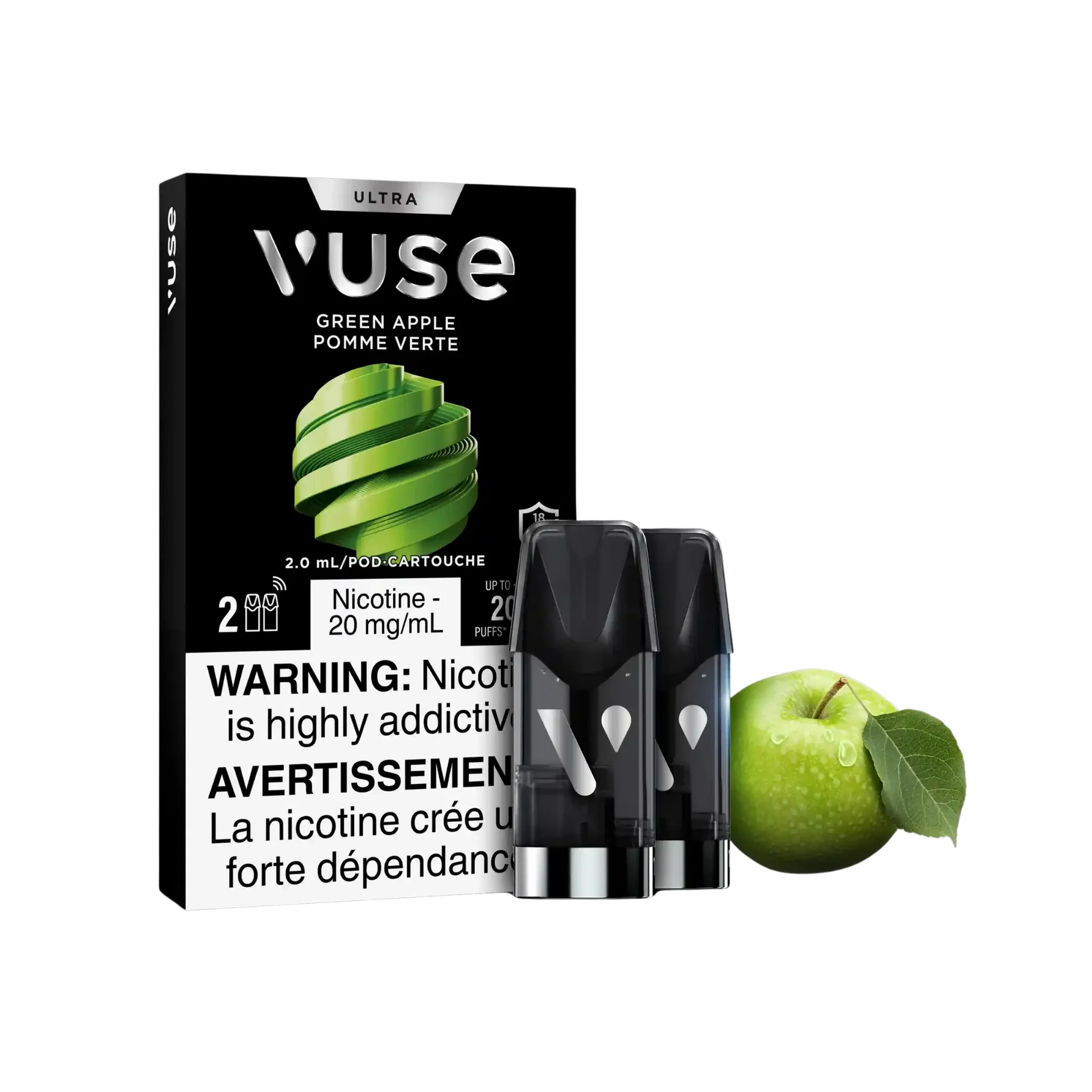 Green Apple Vuse Ultra Pods by VUSE