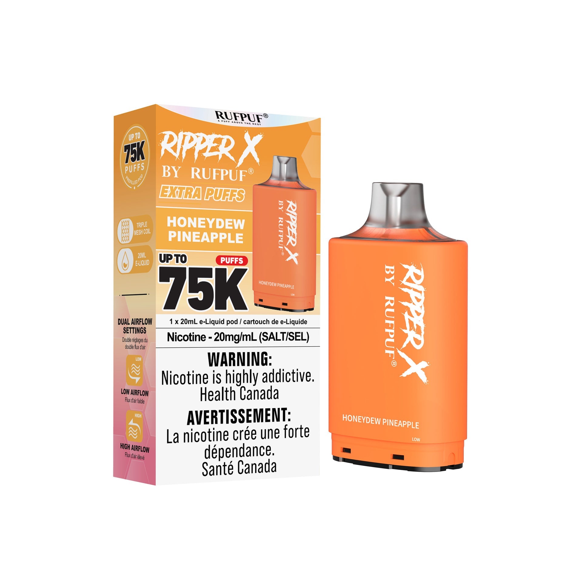 Honeydew pineapple Rufpuf Ripper X Pods 75K by RIPPER X BY RUFPUF