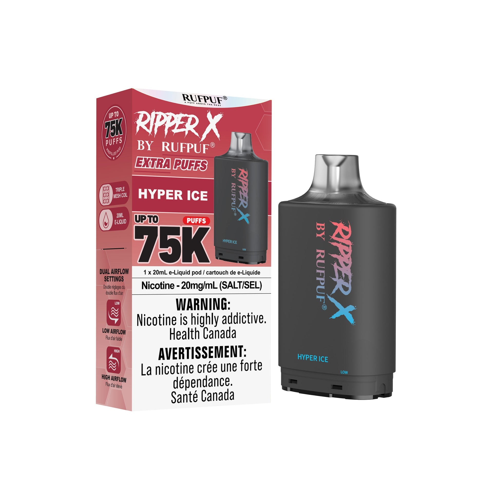 Hyper Ice Rufpuf Ripper X Pods 75K by RIPPER X BY RUFPUF