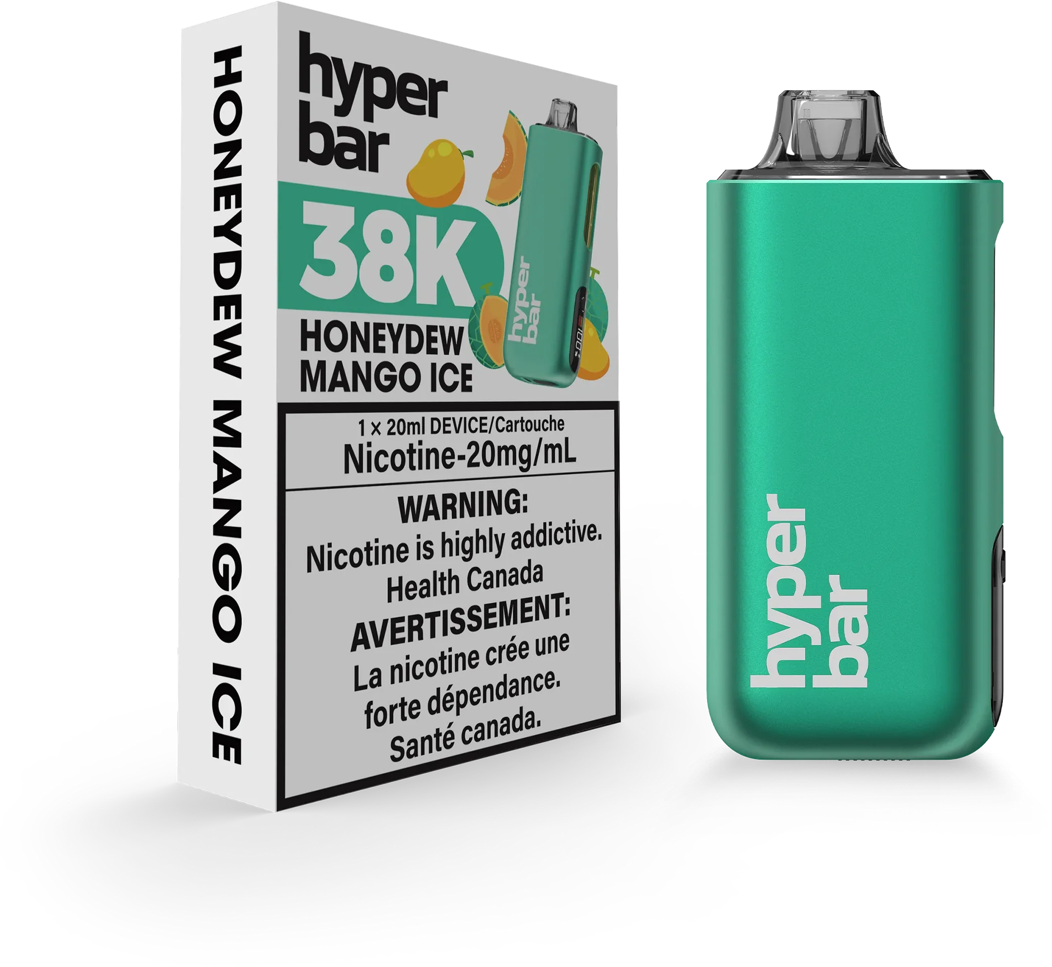 Honeydew Mango Ice Hyperbar BE38000 - Disposable Vape