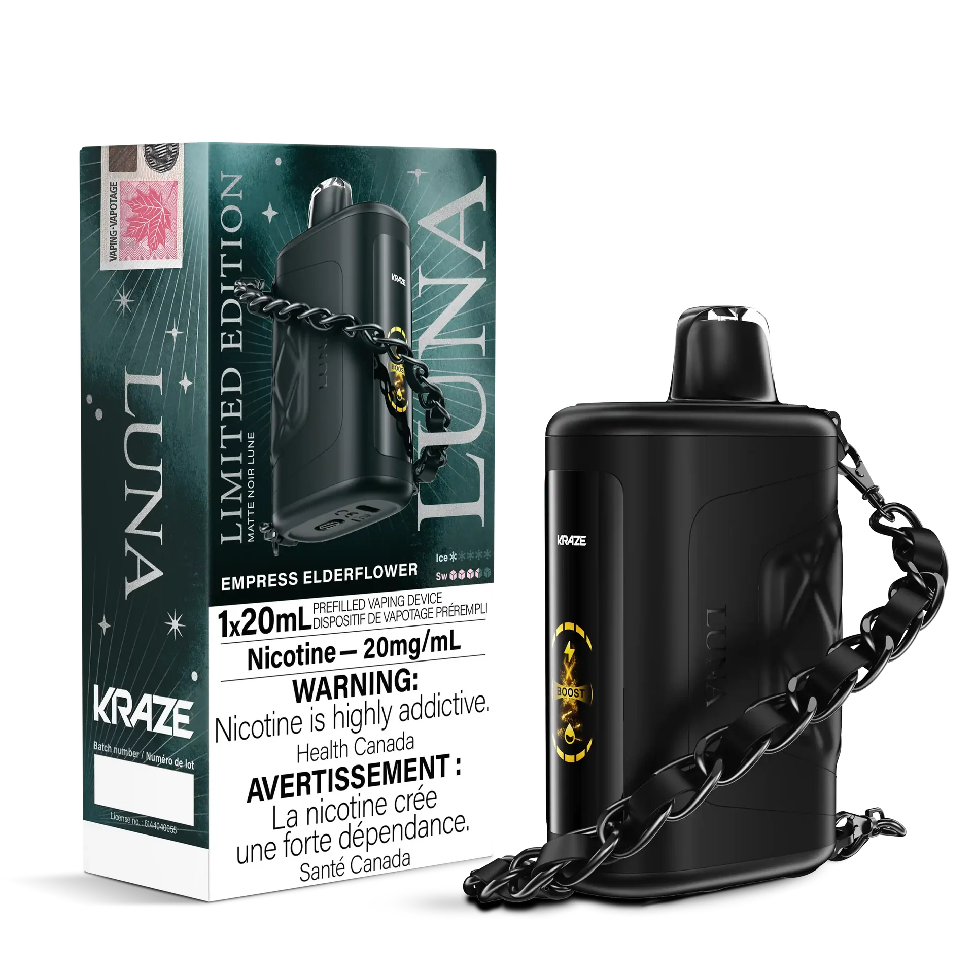 Limited Edition Empress Elderflower Kraze Luna - Disposable 42K by KRAZE