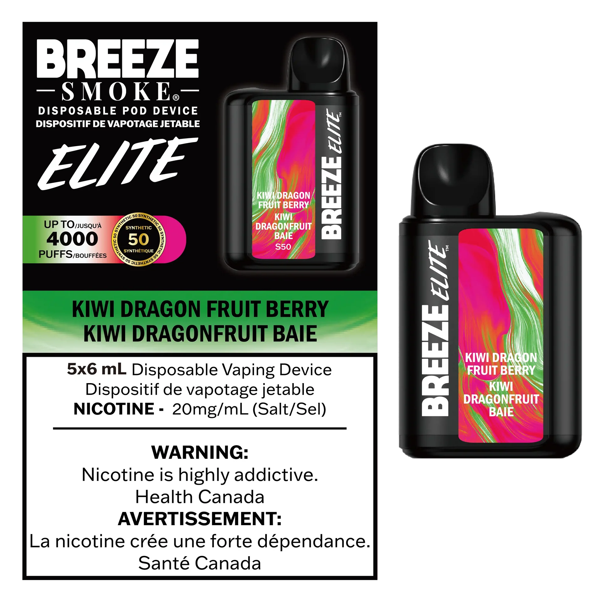 Breeze Elite 4K - Disposable Vape