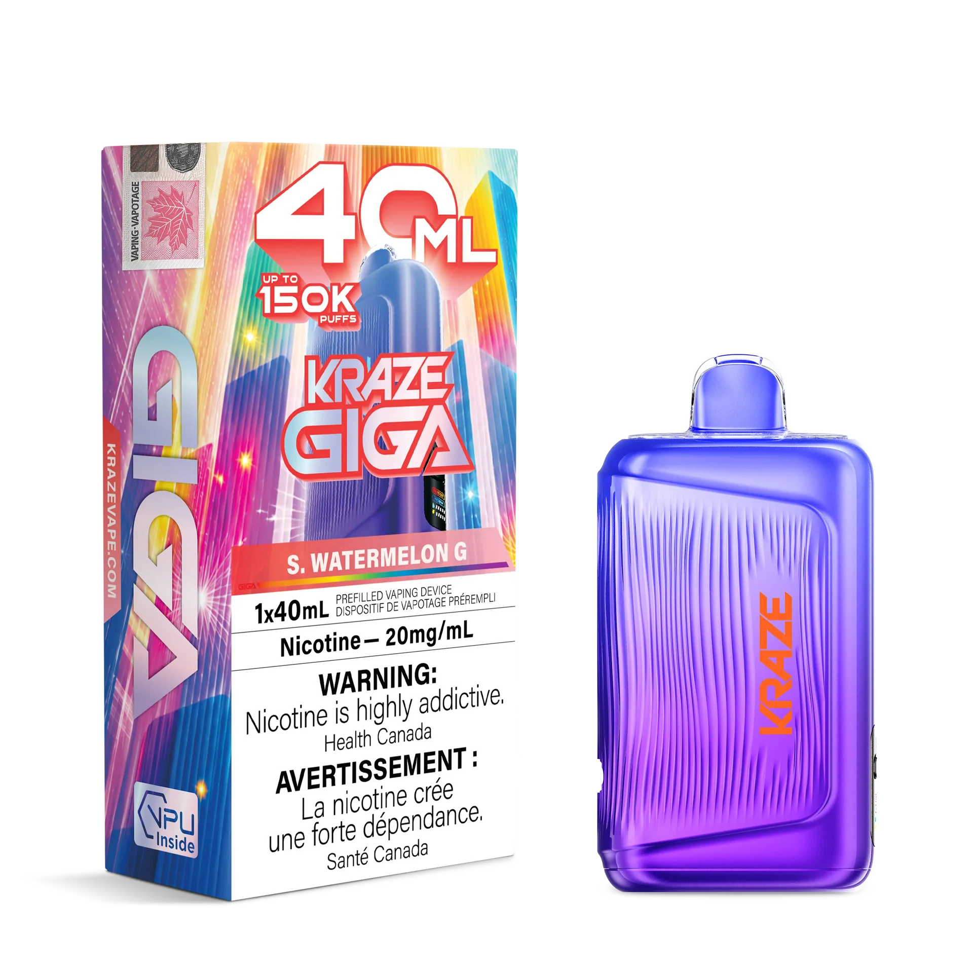 Sour Watermelon G Kraze Giga - Disposable 150K