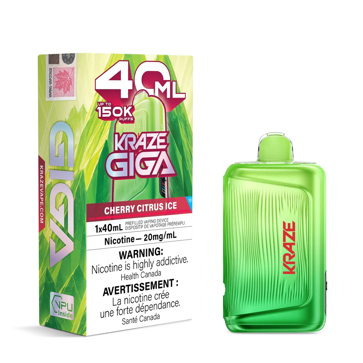 Cherry Citrus Ice Kraze Giga - Disposable 150K