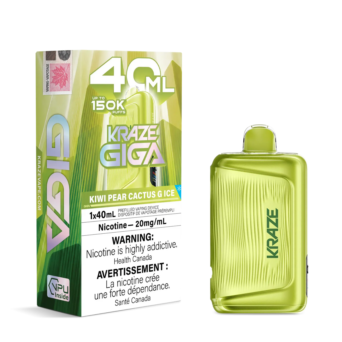 Kiwi Pear Cactus G Ice Kraze Giga - Disposable 150K